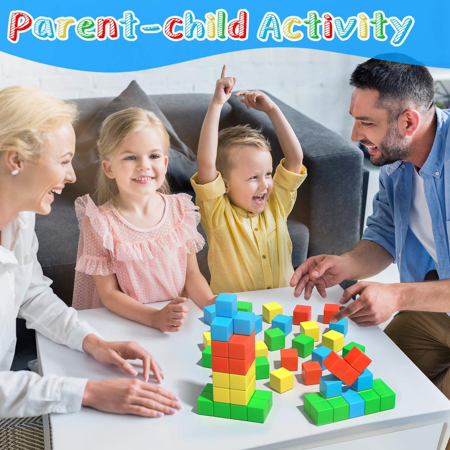 Magnetic Blocks, 28 Pieces 1.34 inch Large Magnetic Building Blocks, 3D Magnetic Cubes for Kids, Preschool Educational Construction Kit, Sensory Montessori Toys Kids Blocks for Boys Girls Toddlers