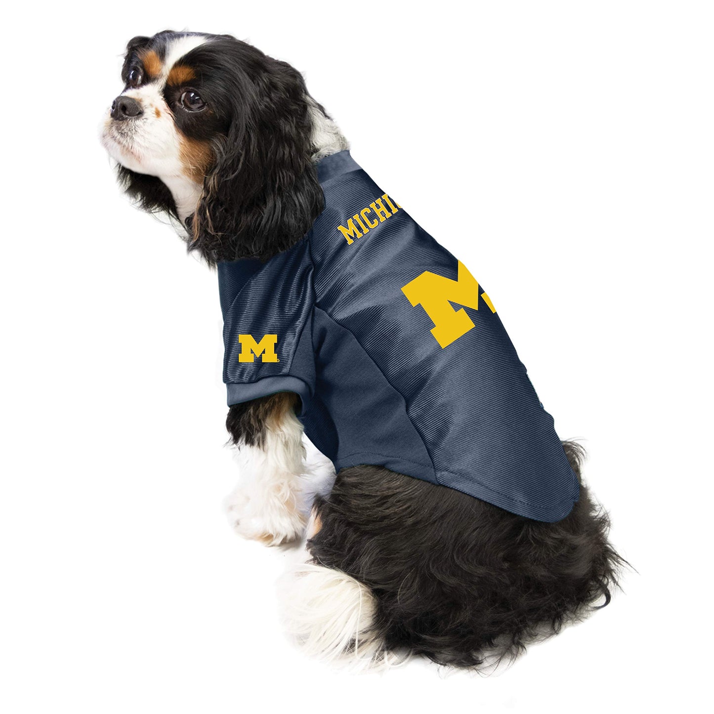 Littlearth NCAA Michigan Wolverines Stretch Pet Jersey, Team Color, X-Large