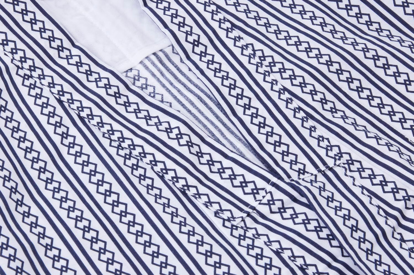 Koremono Mens Tatekan Yukata, Lightweight Summer Robe, 100% Cotton, Made in Japan (CA/US, Alpha, XX-Large, Big, Regular, White)