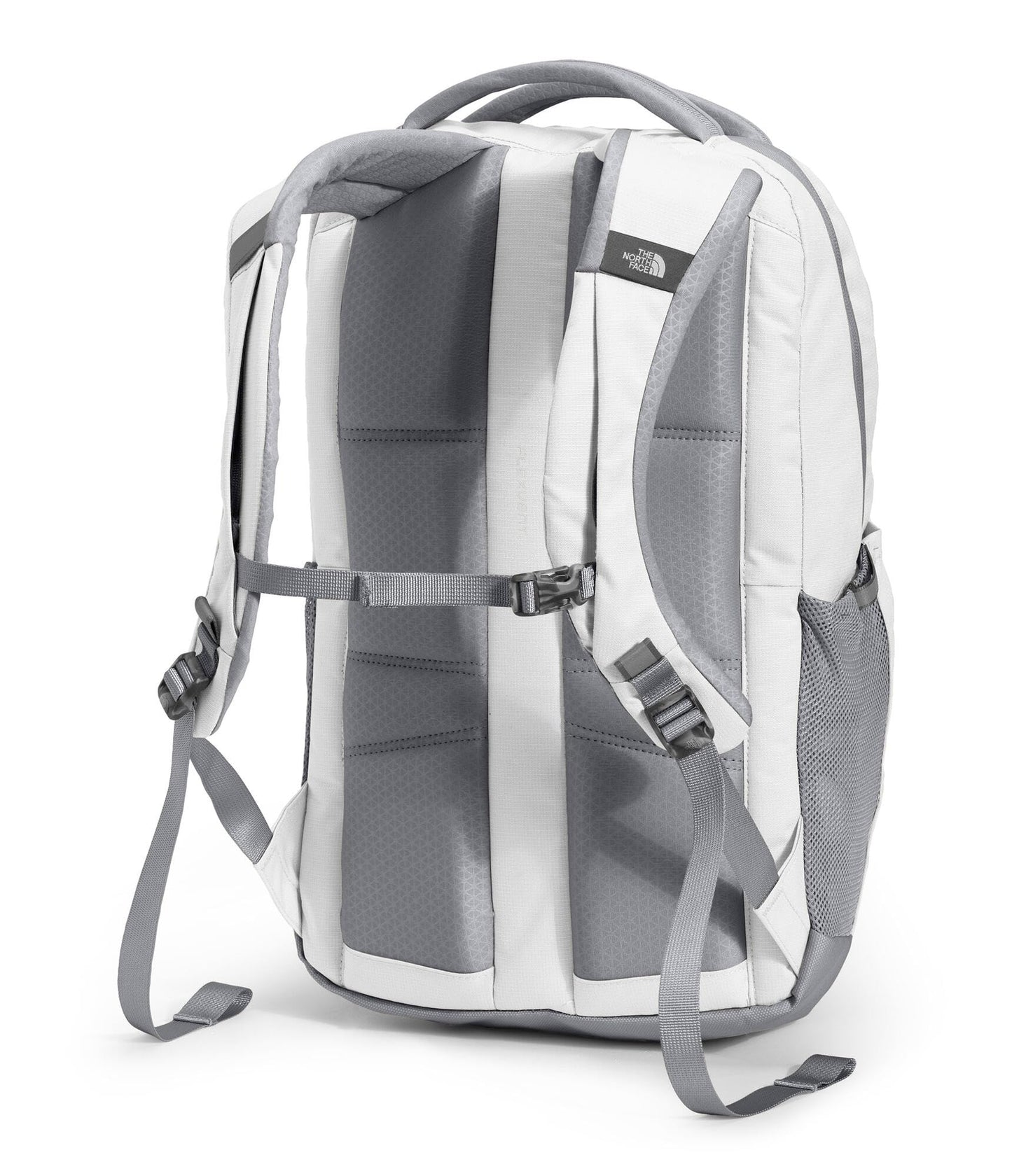 THE NORTH FACE Women's Vault Everyday Laptop Backpack - Commuter Travel Bag, Water-Repellent, Spacious Main Compartment, TNF White Metallic Mélange/Mid Grey-NPF, One Size