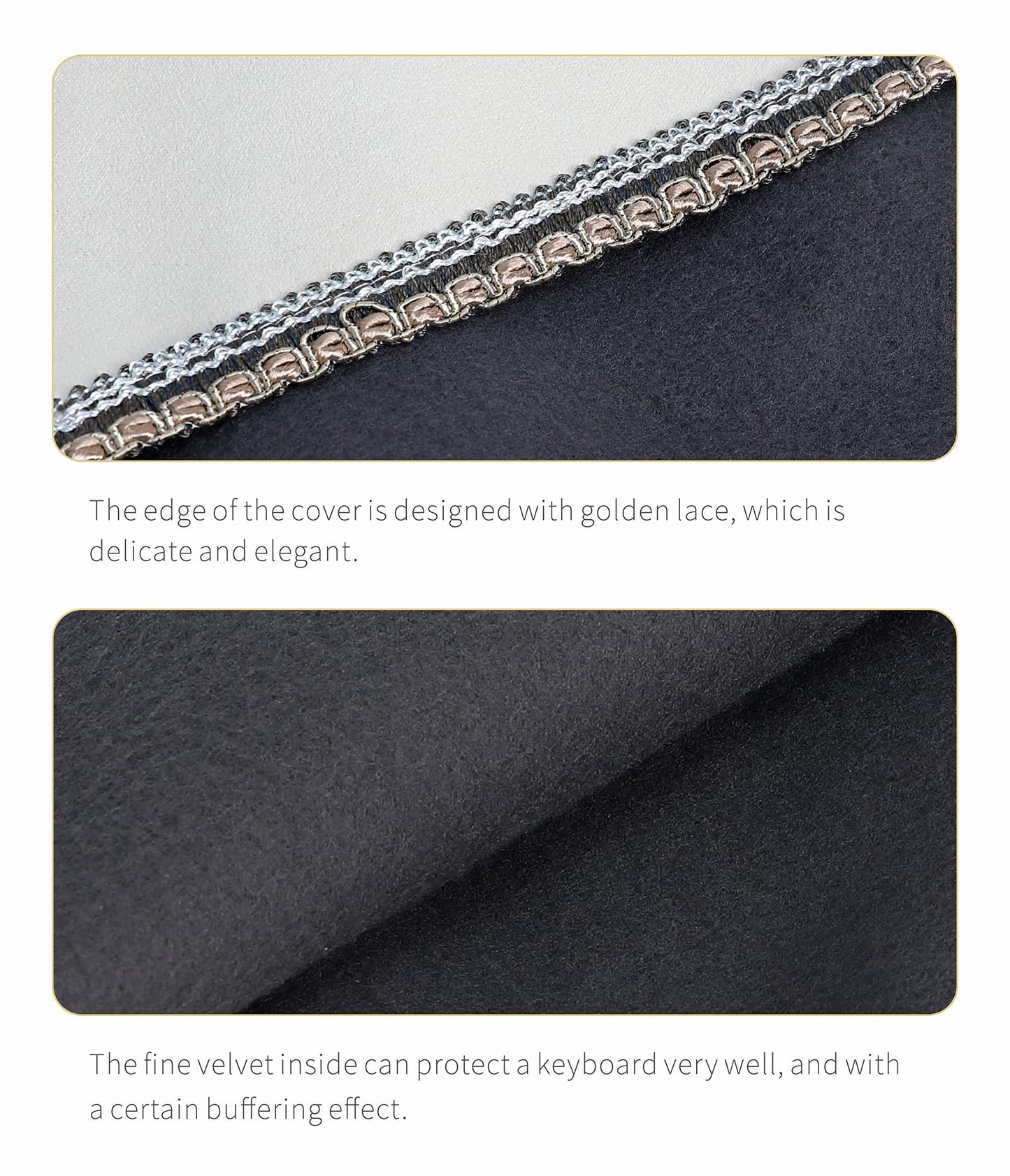 Zreephy Piano 88 Keys Keyboard Dust Cover with Music Stand Opening of Zipper Design, Dust Proof Cover Compatible for Yamaha P35 P45 P48 P71 P85 P95 P105 P115 P125 Digital Pianos Keyboards