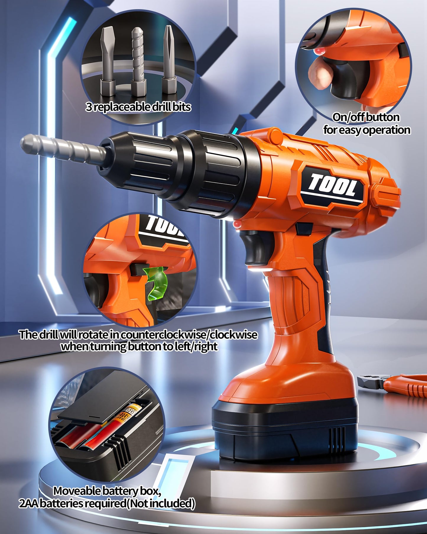 36Pcs Kids Tool Set, Toddler Tool Construction Toys with Belt & Electronic Drill for Boys 3-5, Tool Bag Suitable for Outdoor Use.This Tool Set is Suitable for Children who Like to Build Things.