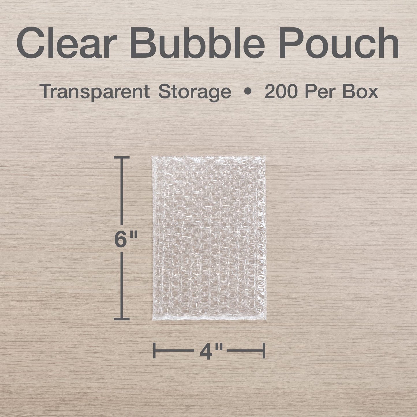 Quality Park Clear Bubble Pouches, Cushioned Packing and Shipping Bags, Great for Storage or Mailing, Reusable, 4"x 6", 200/box (QUA85921)