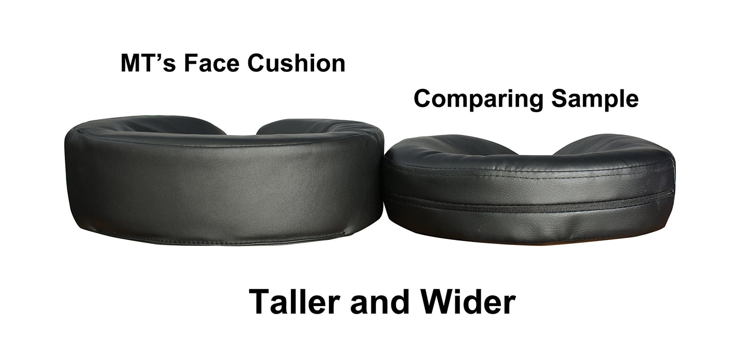 Master Massage Universal Headrest Face Cushion/face Pillow for Massage Table-Black, 3.5 Inch (Pack of 1)