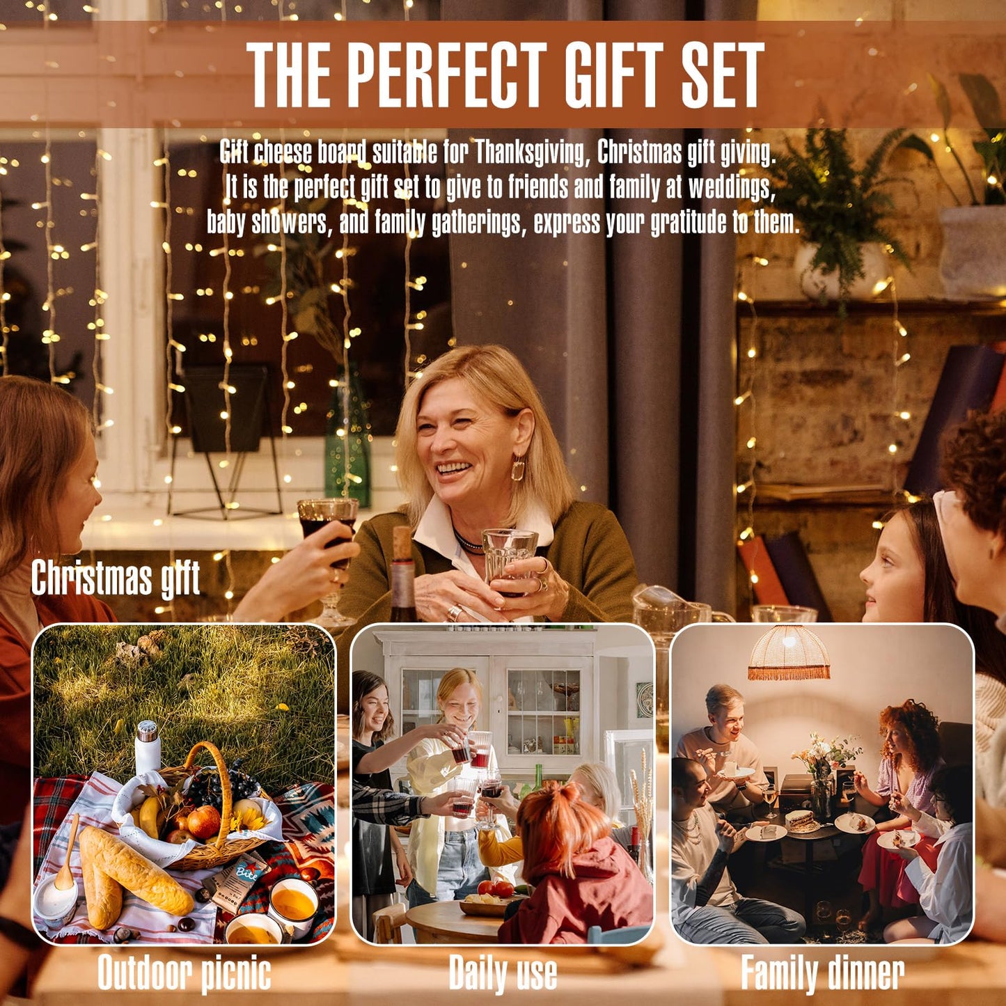 12 Sets Bridal Baby Shower Cheese Prizes Mini Charcuterie Board Set with Knives Wooden Board and Thank You Box Game Gifts for Wedding Party Guests Winners(Acacia Wood)