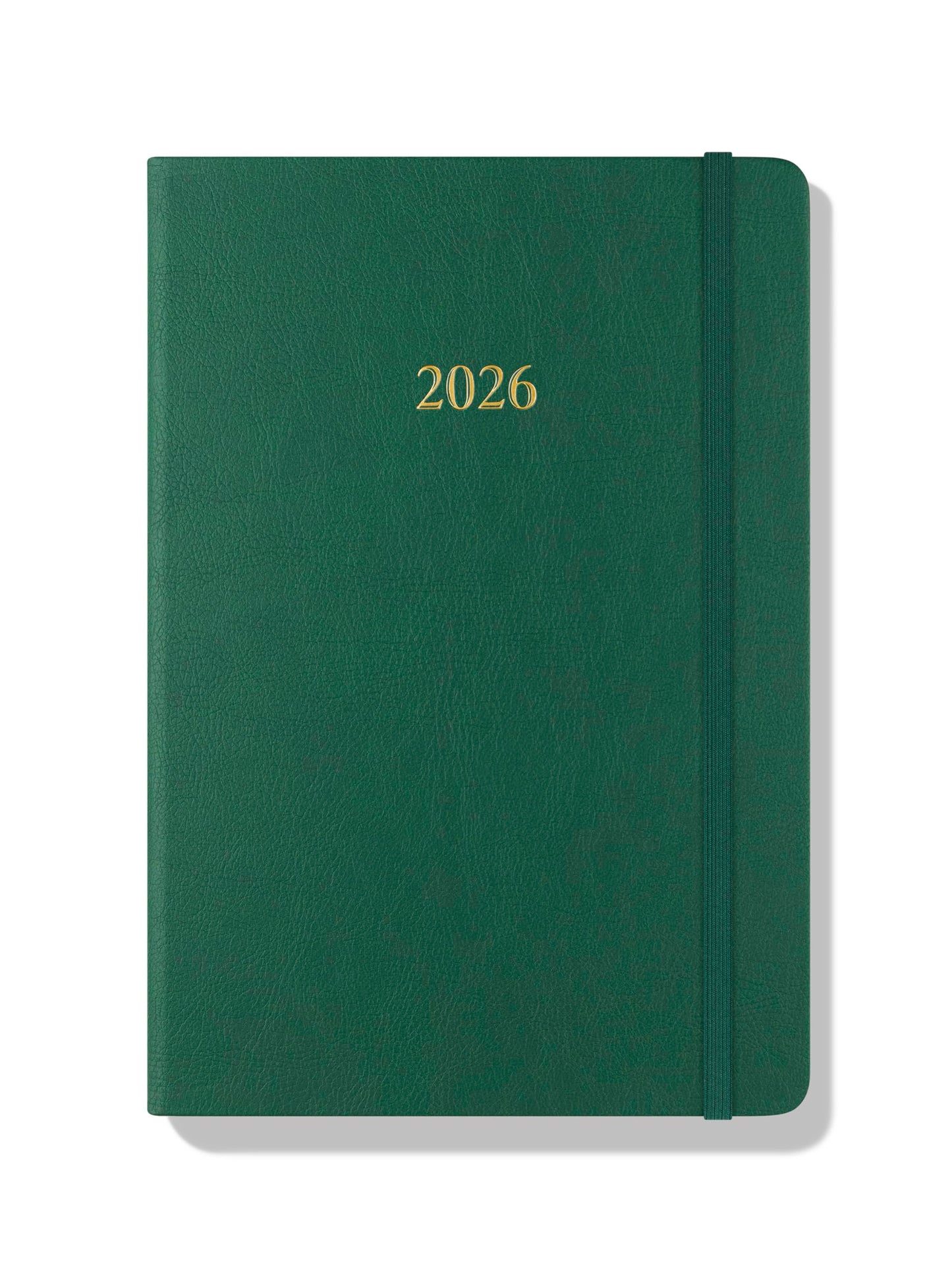Wykeham's Executive 2026 Daily Journal Planner – Canadian Public Holidays & Format – Customisation Available (Racing Green, 8.5"×5.5")