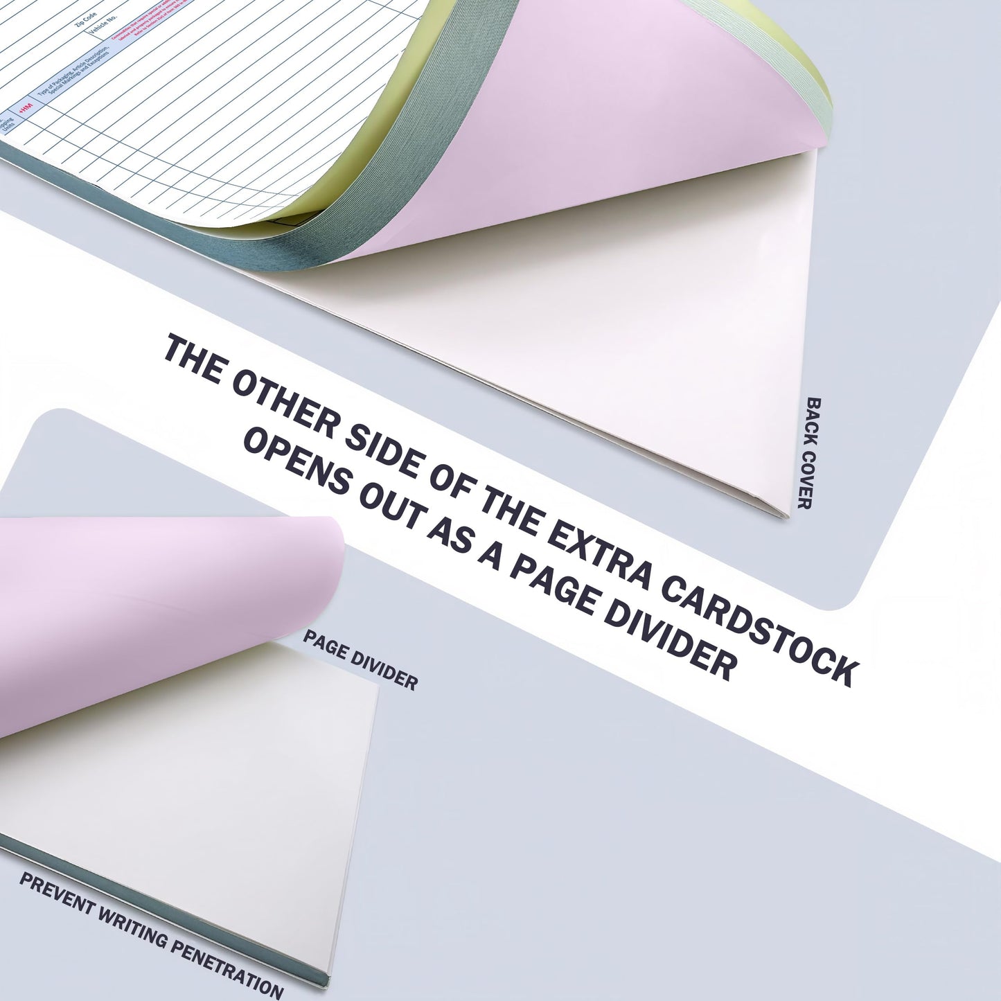 150 Sets Bill of Lading Short Form 8.5x11 Inches 3 Part Carbonless Paper with Backing Board Vehicle Transport Bill of Lading Form for Auto Haulers Car Shipping Dealerships (3)