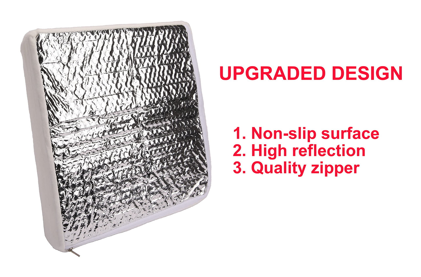PEAKTOW PTR0019 RV Camper Skylight Cover Vent Insulator with Reflective Surface 14” x 14” x 2-3/4” for Standard 14 Inches RV Shower Skylight 2PK