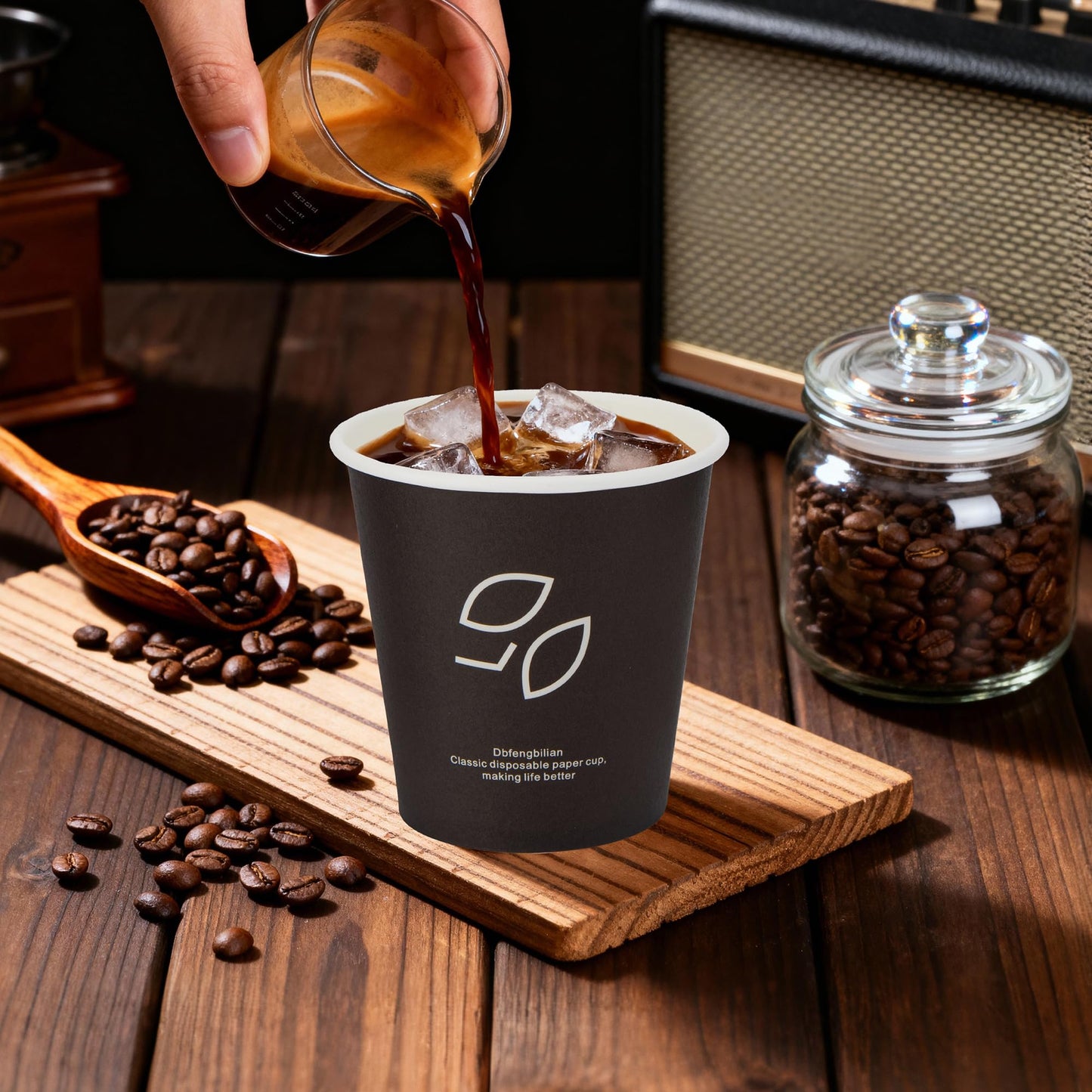 Dbfengbilian 6 oz Paper Cups, 600 Ct – Leak-Proof & Recyclable Disposable Coffee Cups, Food-Safe Poly Lining for Hot Drinks Like Espresso, Tea, and Hot Chocolate – Ideal for Office, Home, Party