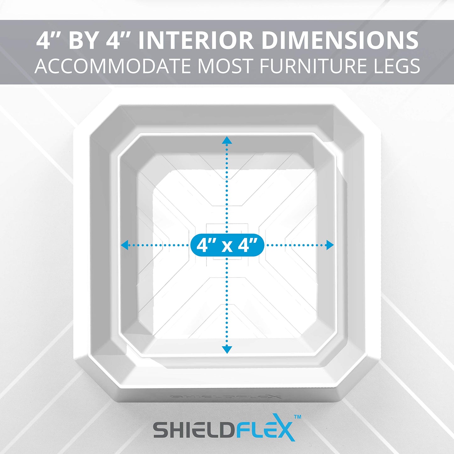 Bed Bug Trap — 8 Pack | TruGuard X Bed Bug Interceptors (White) | Eco Friendly Bed Bug Traps for Bed Legs | Reliable Insect Detector, Interceptor, and Monitors, for Pest Control and Treatment
