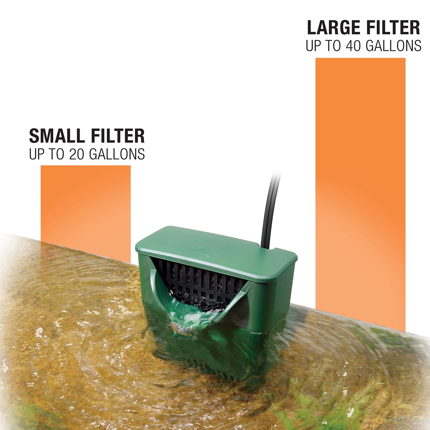 Zilla BCI276876 Aquatic Reptile Internal Filter - Size 20
