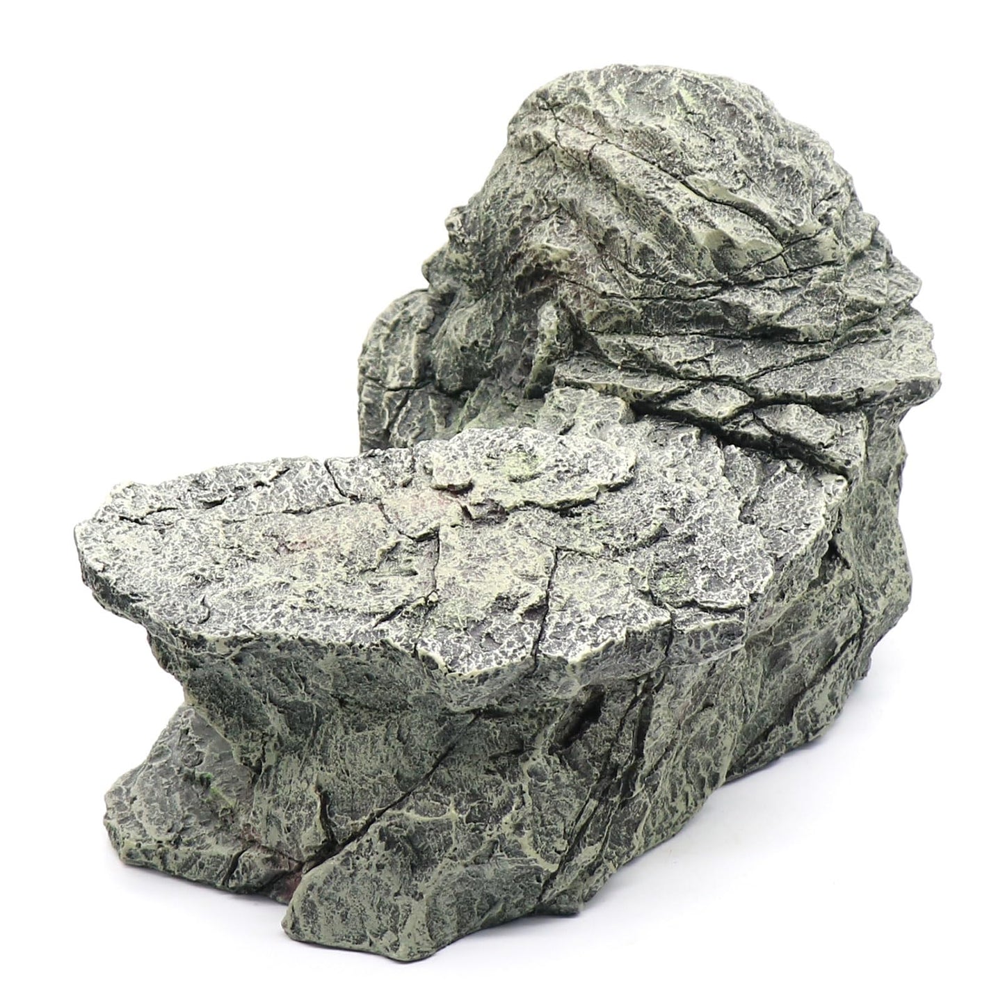 Reptile Rock Basking Platform, Gecko Hide Cave Hiding Place, Snake Cave and Hides for Reptiles, Amphibians, and Small Animals, Lizards