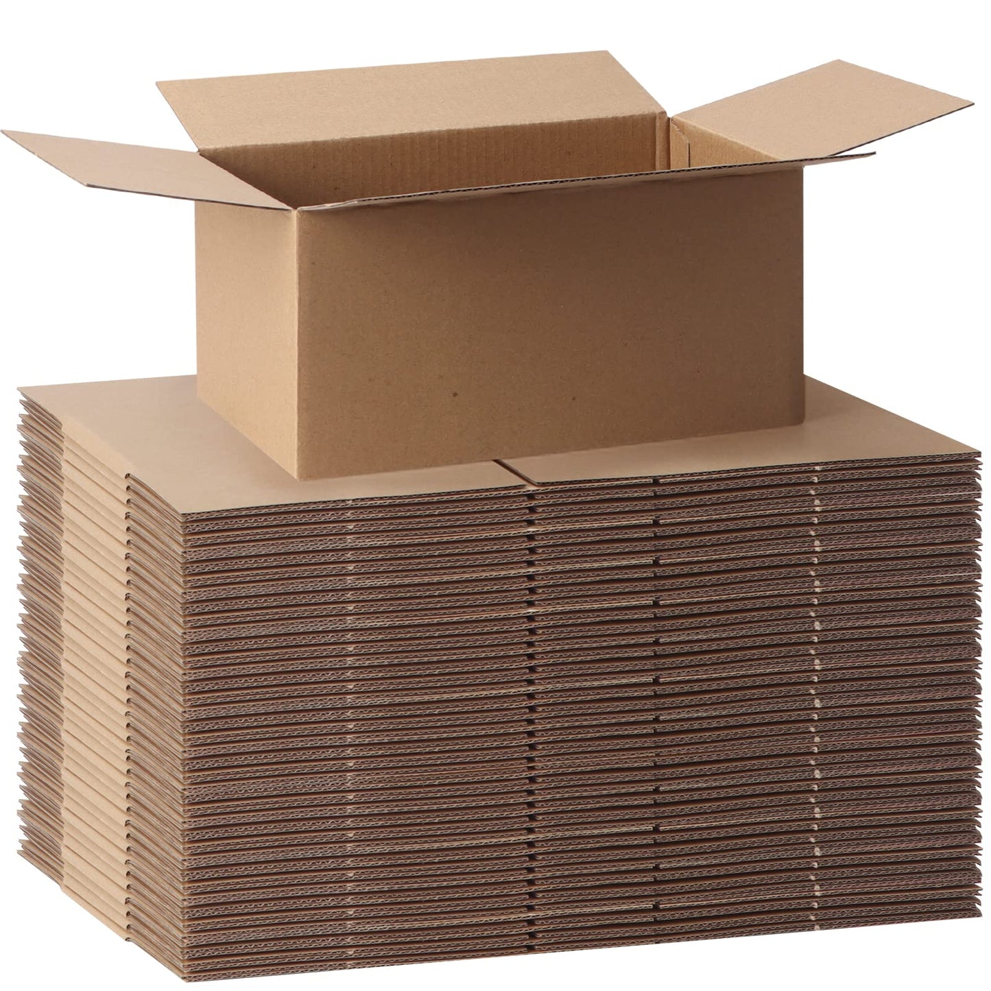 CRUGLA 40 Packs 8x6x4 Shipping Box Kraft Cardboard Corrugated Boxes Mailers Bulk for Packaging