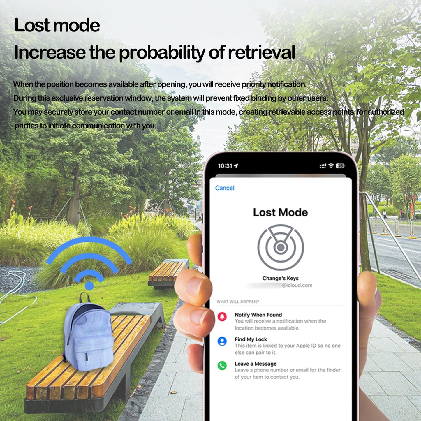 Smart Pet Tracker with Collar Holder – Lightweight 10g Pet Location Tracker for Dogs and Cats, Long Battery Life, No Monthly Fee, Bluetooth & Find My Compatibility, Waterproof, Safe & Durable (Black)