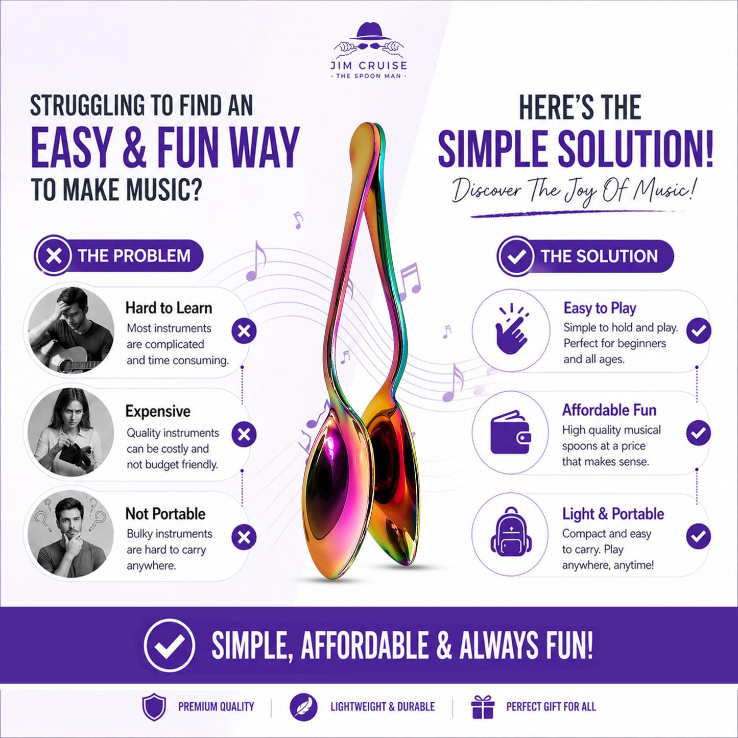 Musical Spoons Percussion Pro Instrument