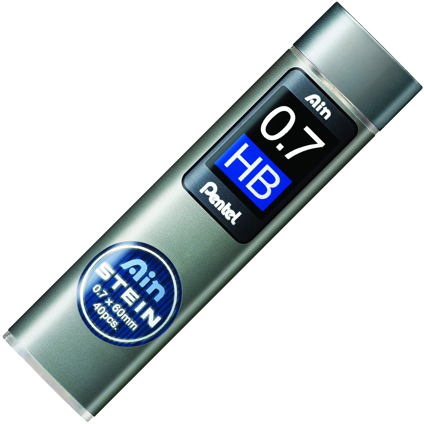 Pentel Ain Stein Lead Refill for Mechanical Pencils, HB Grade, Standard Lead for Everyday Use, 40 Leads per Tube, 0.7mm Medium Point, C277-HB, Box of 12