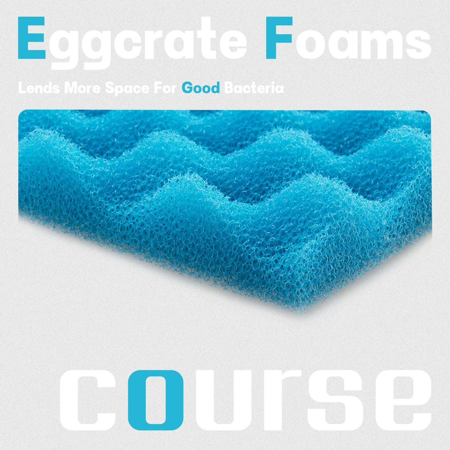 LTWHOME Fish Pond Foam Filter Sponge Set 25-Inch X 18-Inch Media(Pack of 1 Set)