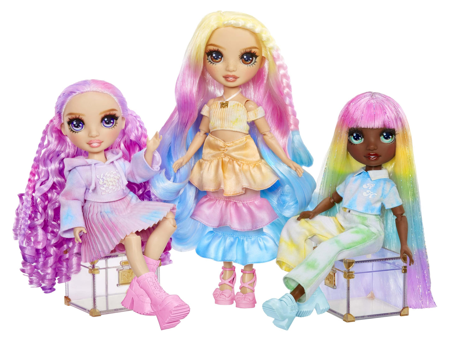 Rainbow High Watercolor & Create Fashion DIY Doll with Washable Watercolors + Tie-Dye Kit, Green Eyes, Long Straight Hair, Bonus Top & Shoes. Color, Create, Play, Rinse and Repeat. Creative 4-12+