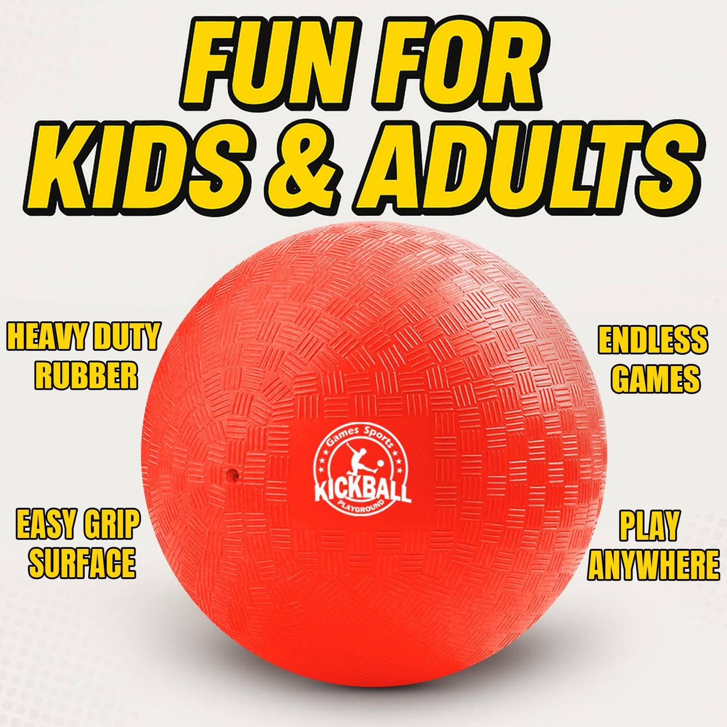 10 Inch Kickball Playground Balls 6 Pack,Playground Balls for Kids&Adults,Dodgeballs,Handballs,for School,Outdoor&Indoor Games,with Hand Pump and Storage Bag,Boys and Girls Gift with Gift Box