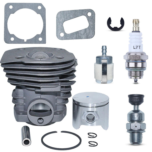 Atunee 44mm Cylinder Piston Pin Ring Kit fit for Husqvarna 350 351 353 346 for Jonsered CS 2150 2149 2152 2153 Chainsaw Parts with E-Clip Replace 503869971 503869903