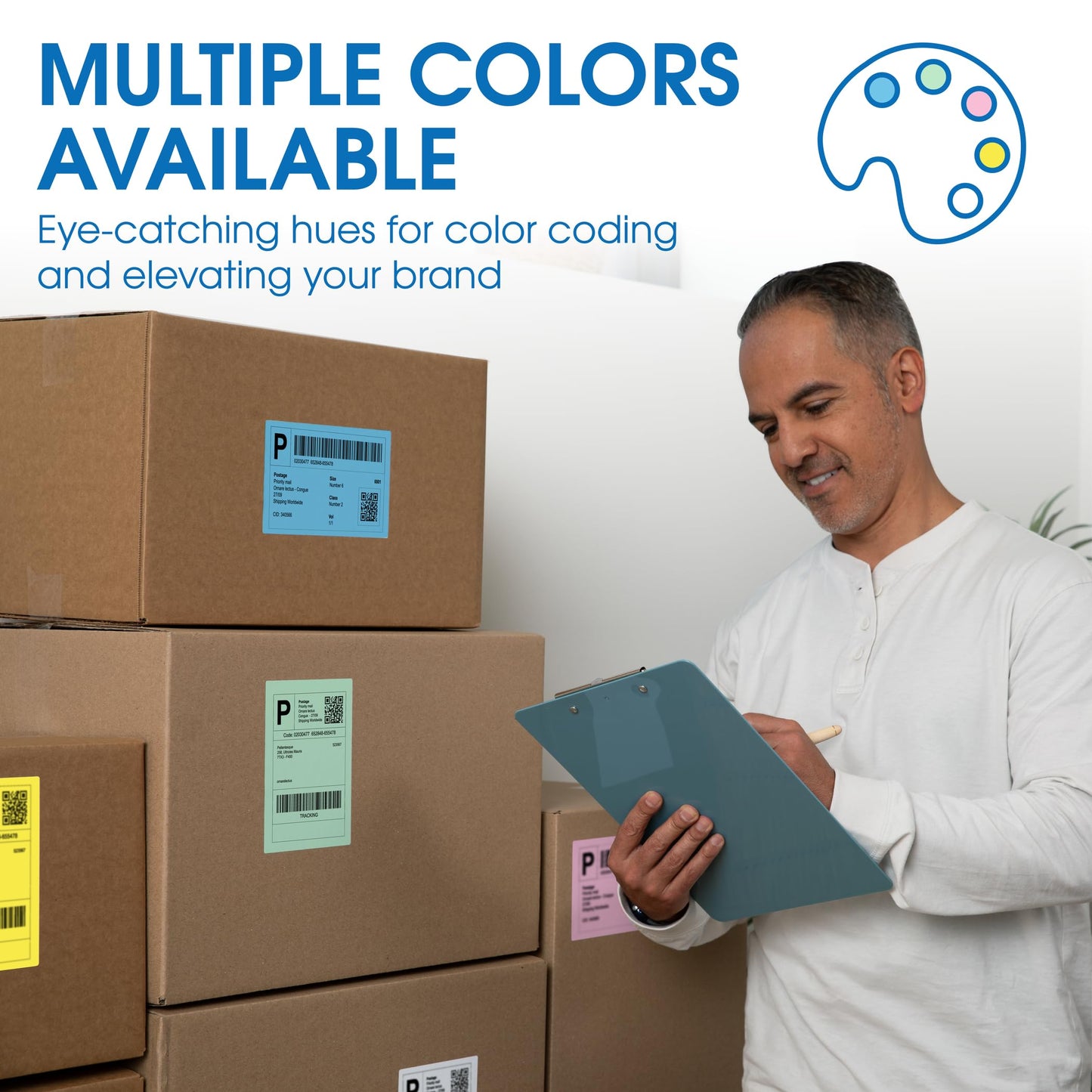 Spartan Industrial Direct Thermal 4" X 6" Fanfold Pink Shipping Labels | (500 Total 4x6 Fan-fold Labels) | Compatible with Rollo, Munbyn, Zebra Thermal Printers | Commercial Grade and Professional