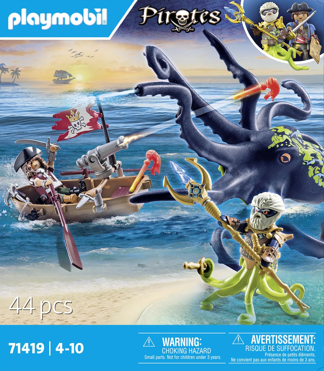 Playmobil Battle with The Giant Octopus