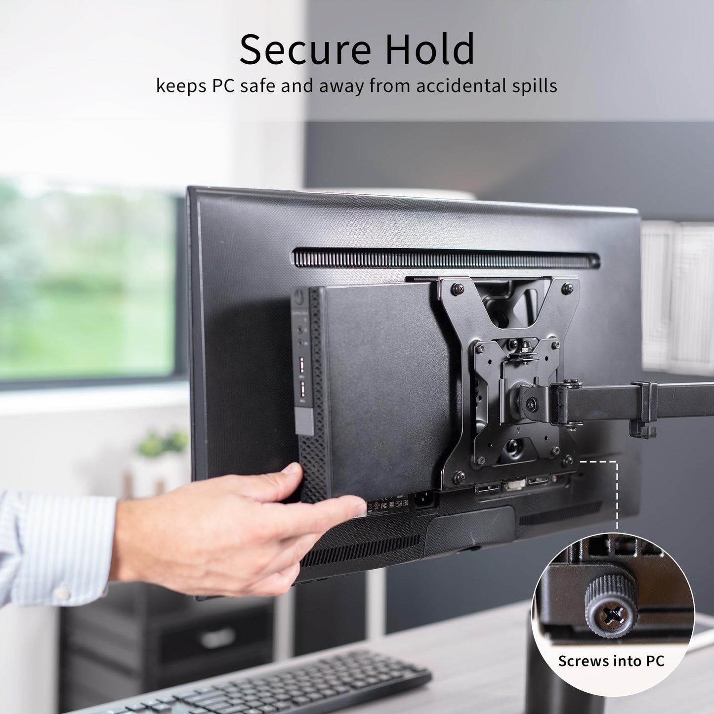 VIVO Behind Monitor VESA Mount Designed for Dell OptiPlex Micro CPU