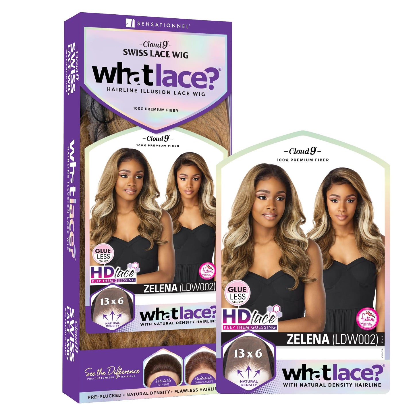 SENSATIONNEL Synthetic Cloud9 What Lace Wig ZELENA FLAMBOYAGE SAND