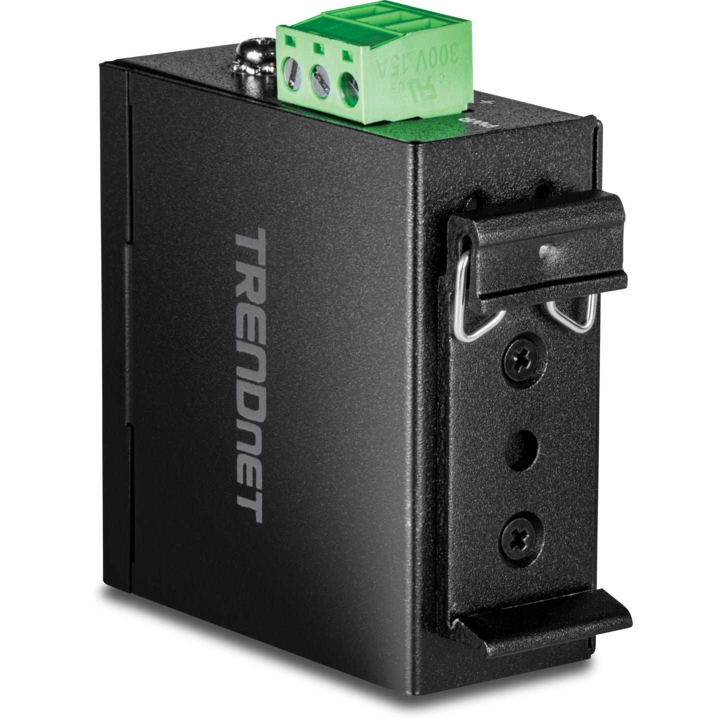 TRENDnet Hardened Industrial 100/1000 Base-T to SFP Media Converter, DIN-Rail and Wall Mount Hardware Included, Multi Or Single Mode Fiber, Power Supply Sold Separately, Black, TI-F11SFP