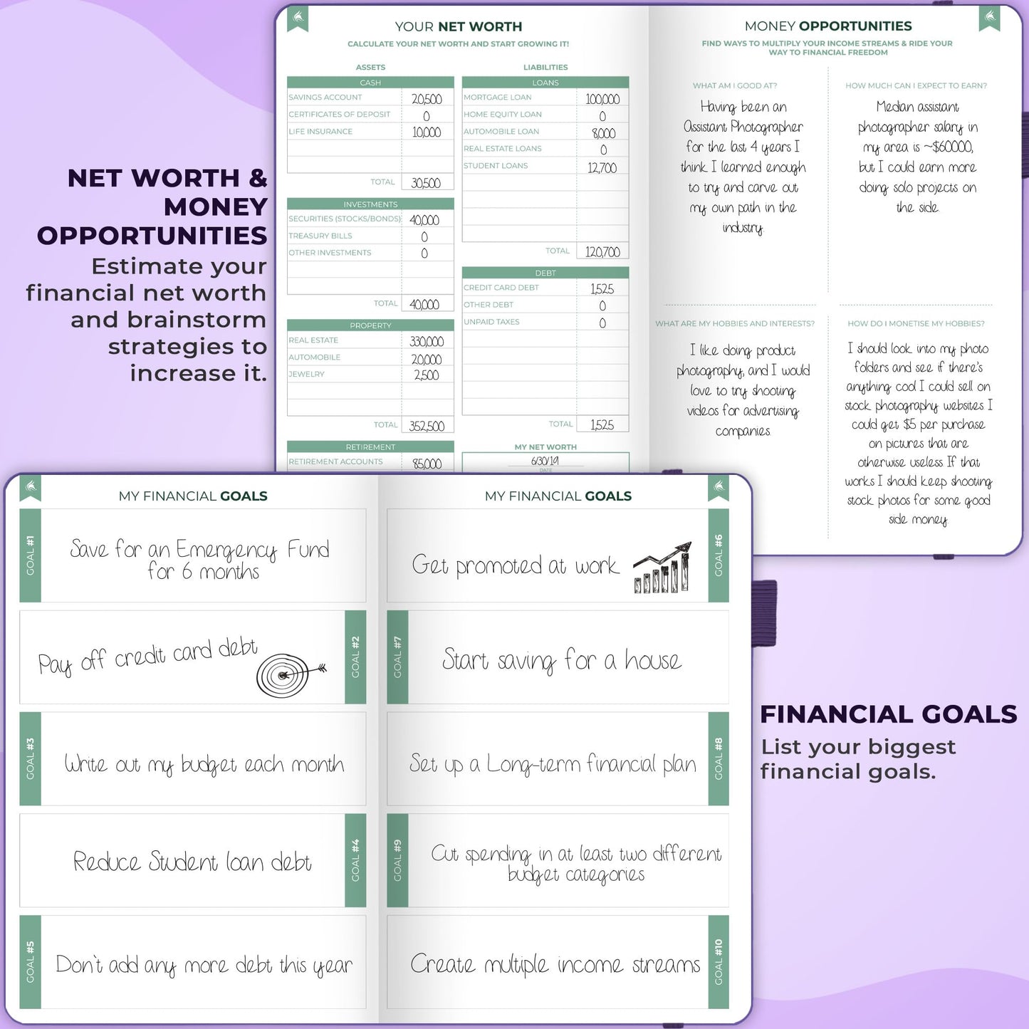 Clever Fox Bi Weekly Budget Planner – Undated Financial Planner Organizer Budget Book – Expense Tracker Notebook, Budgeting Planner, Bill Planner, Finance Planner to Manage Your Money, A5–Purple
