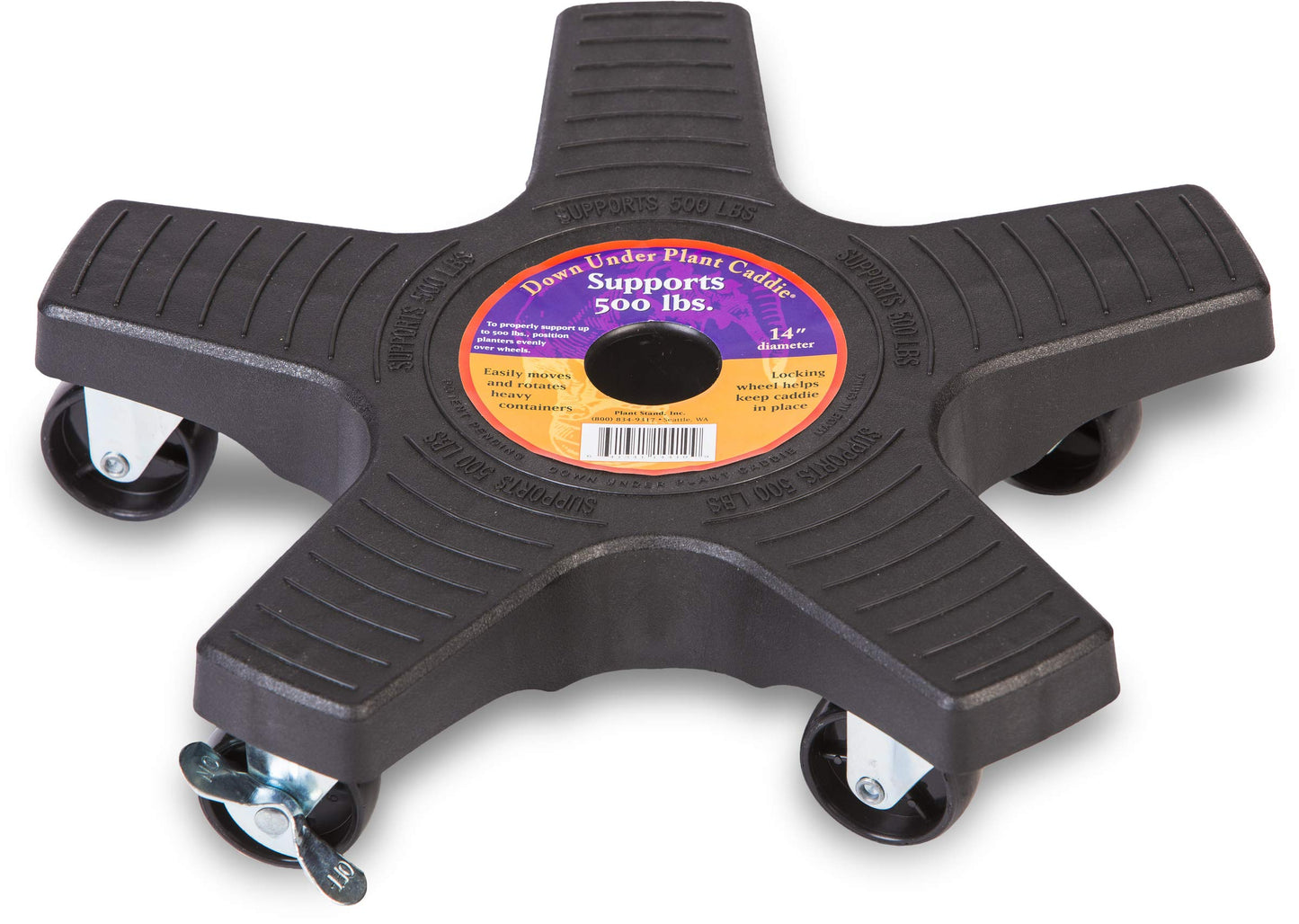 Bosmere S14410 Down Under Plant Caddie, 14", Black