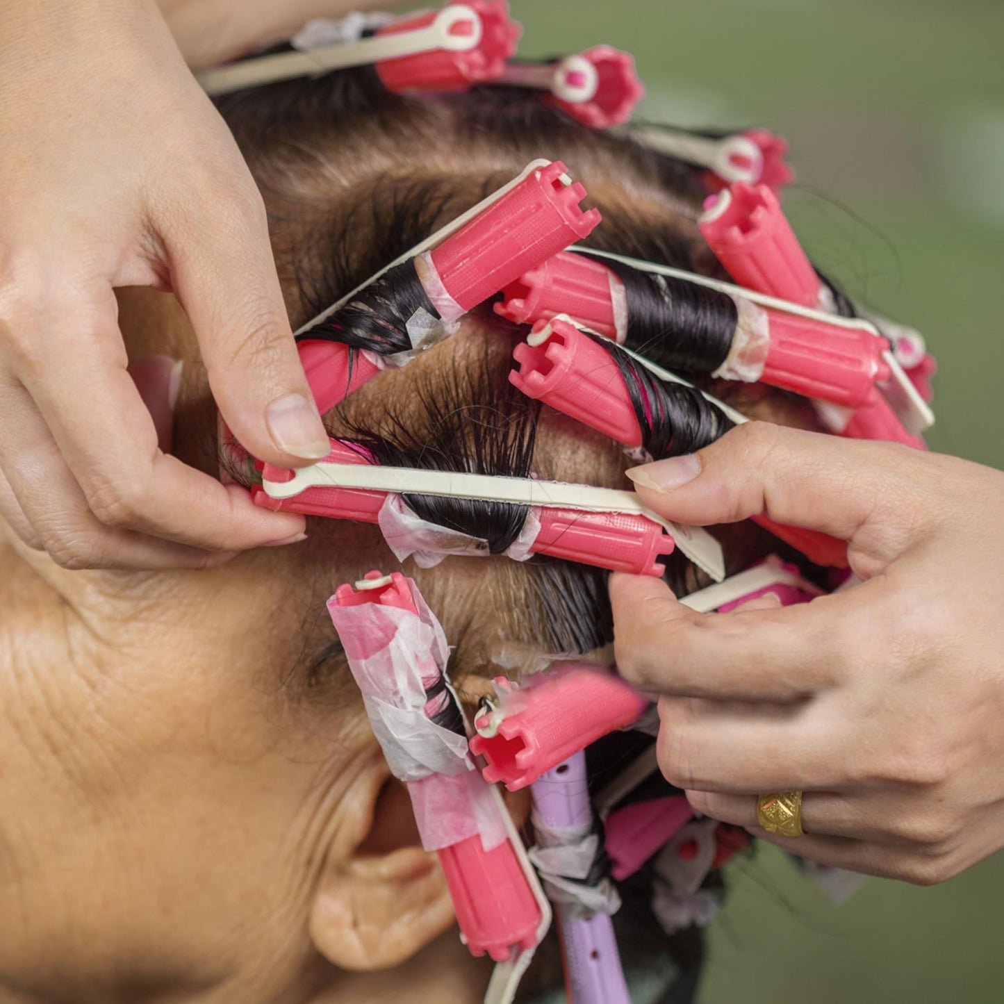 100 Pcs Perm Rods Set for Short & Long Hair, Large Curlers & Rollers for Women and Men, Cold Wave Curling Kit Permanent Bar with Multiple Sizes, Hairdressing Tools for Home Curly, Fluffy, Wavy Style