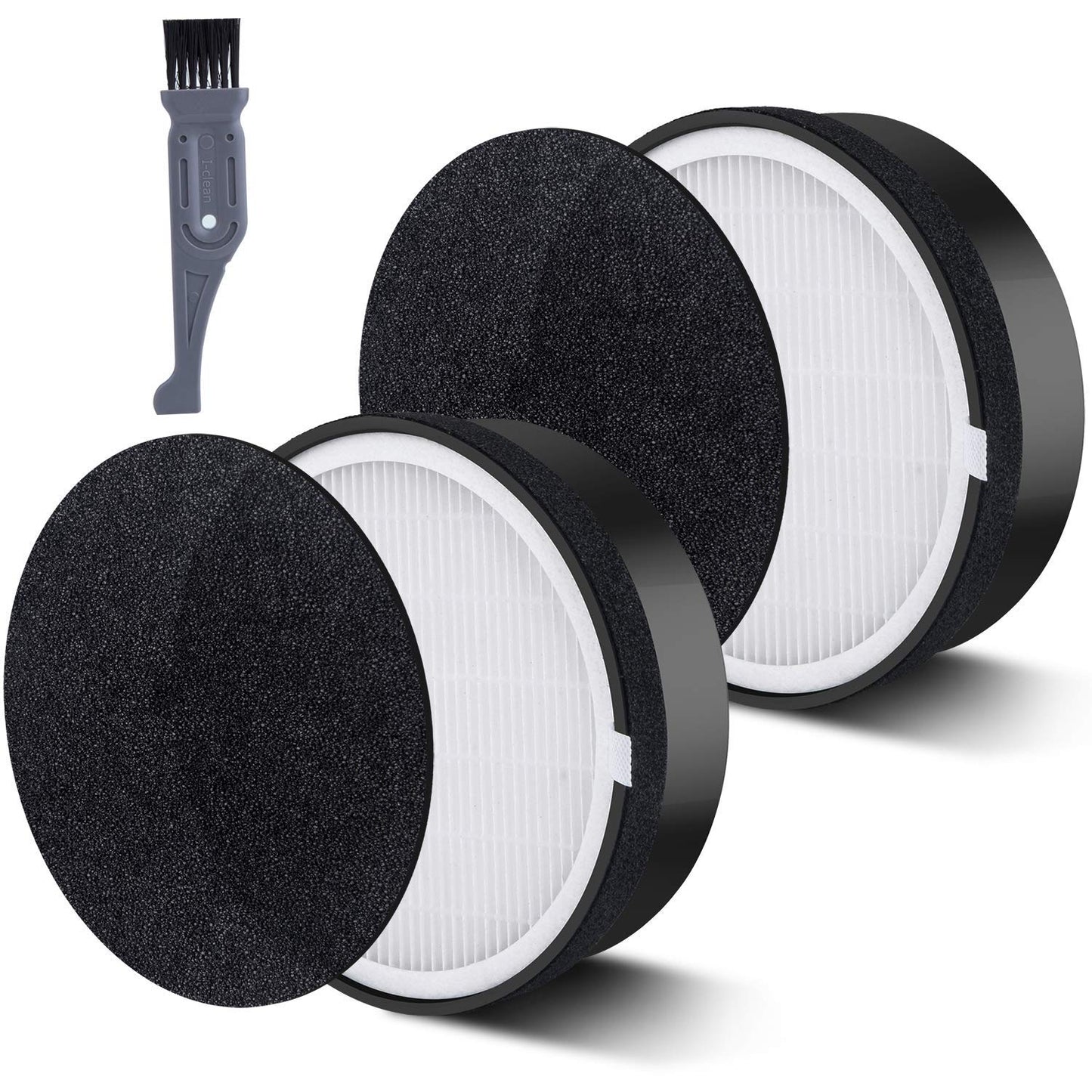 I clean LEVOIT LV-H132 Air Purifier Replacement Filters,Compatible with Levoit LV-H132, 2Packs Air Purifier HEPA and Activated Carbon Filters LV-H132-RF