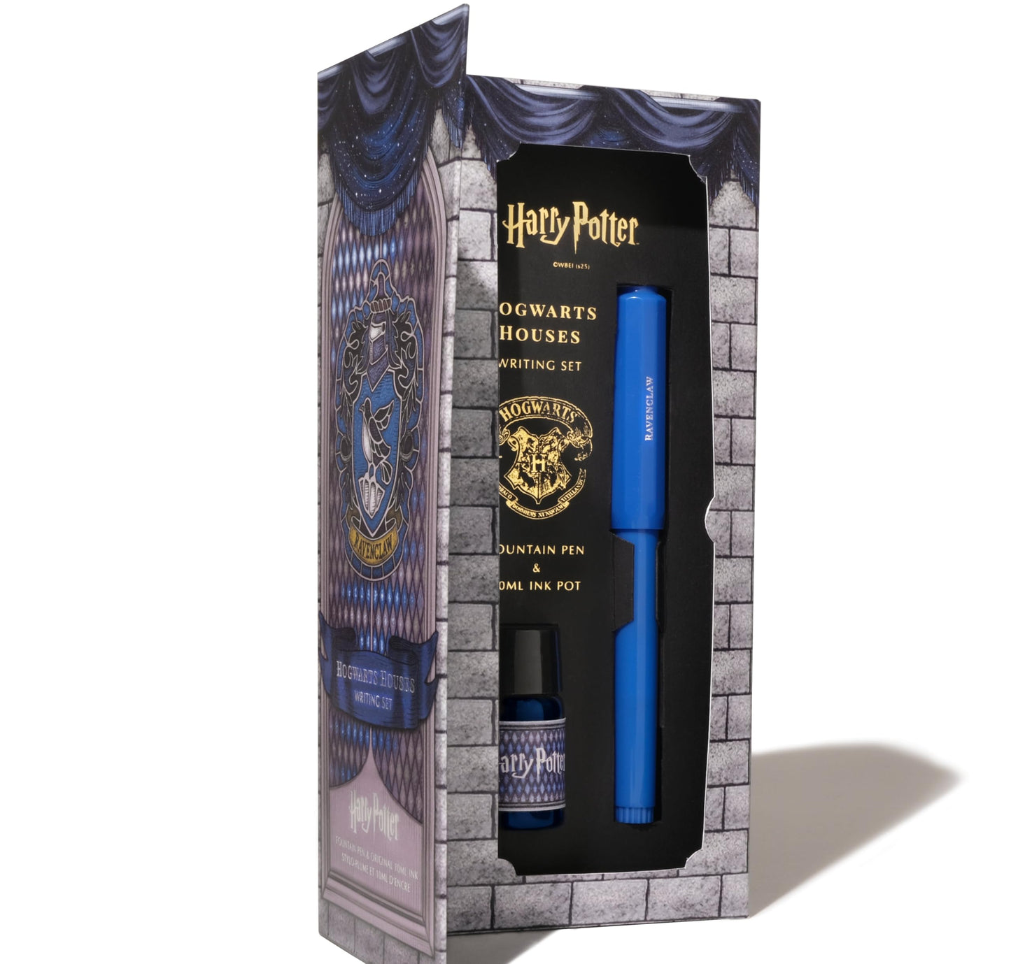 Ferris Wheel Press, Warner Bros., Official Licensed, Harry Potter, Carousel Pen & 10ml Ink Set, Ravenclaw House, Gold Plated No.5 Steel Nib