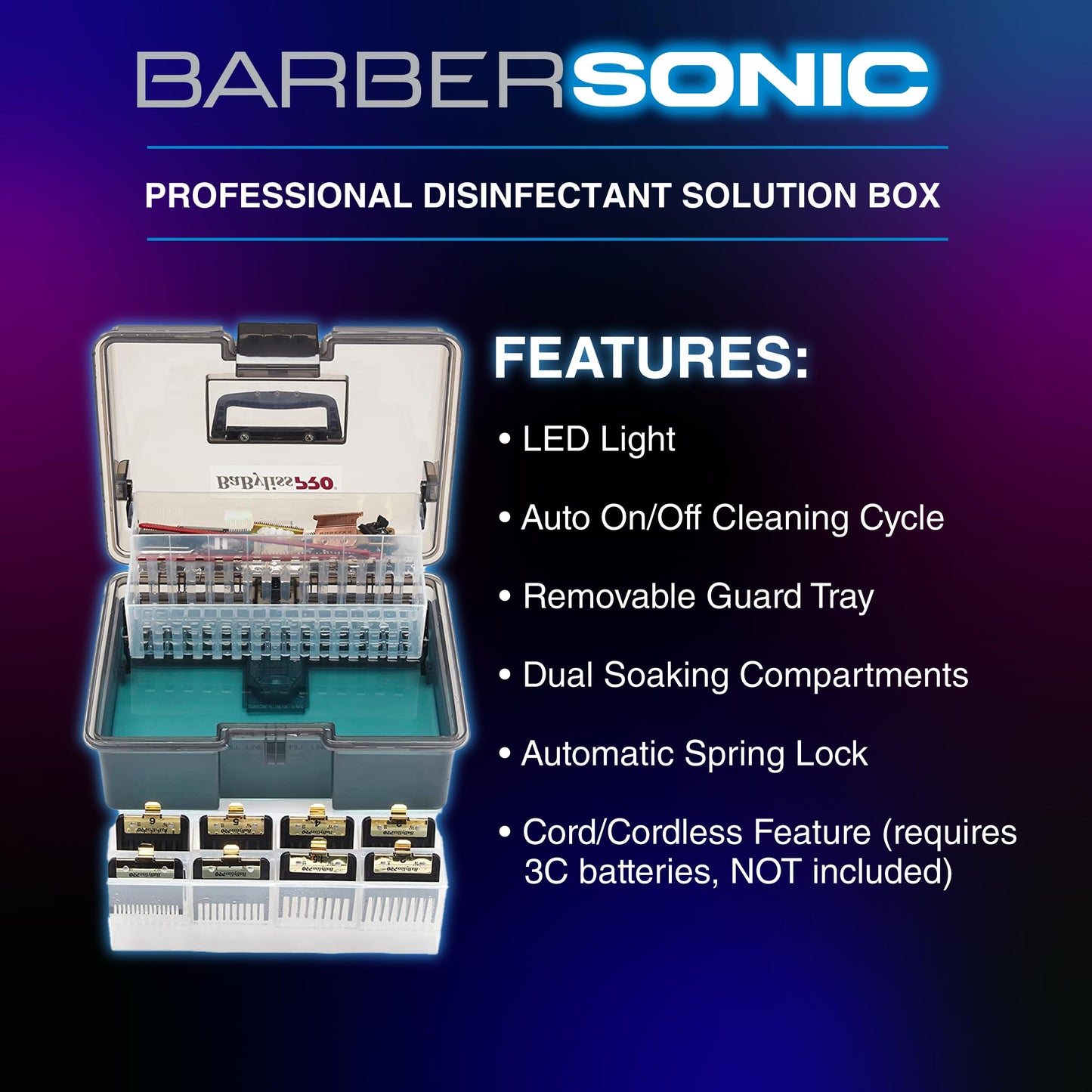 BaBylissPRO BarberSONIC Professional Disinfectant Solution Box