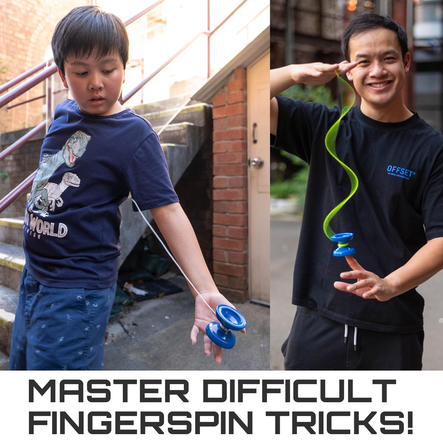 Cheatcode Yoyo by Brandon Vu - Responsive Switch to Unresponsive Yoyo for Kids, Teens, Adults - Fingerspin Yoyo & Plastic Pro Yoyo - Learn Yoyo Professional Skills - Yo Yo for Adults by Offset Yoyo