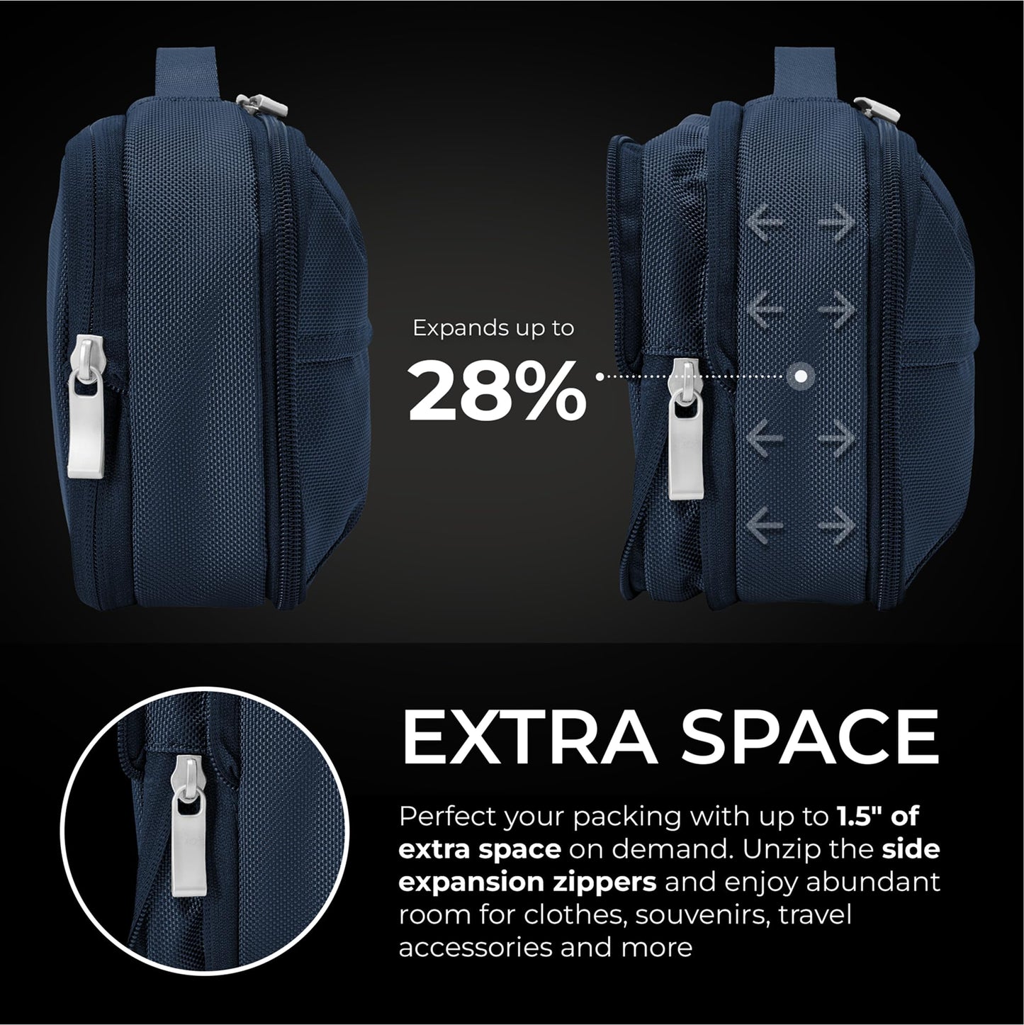 Briggs & Riley Baseline Expandable Essentials Toiletry Kit, Navy