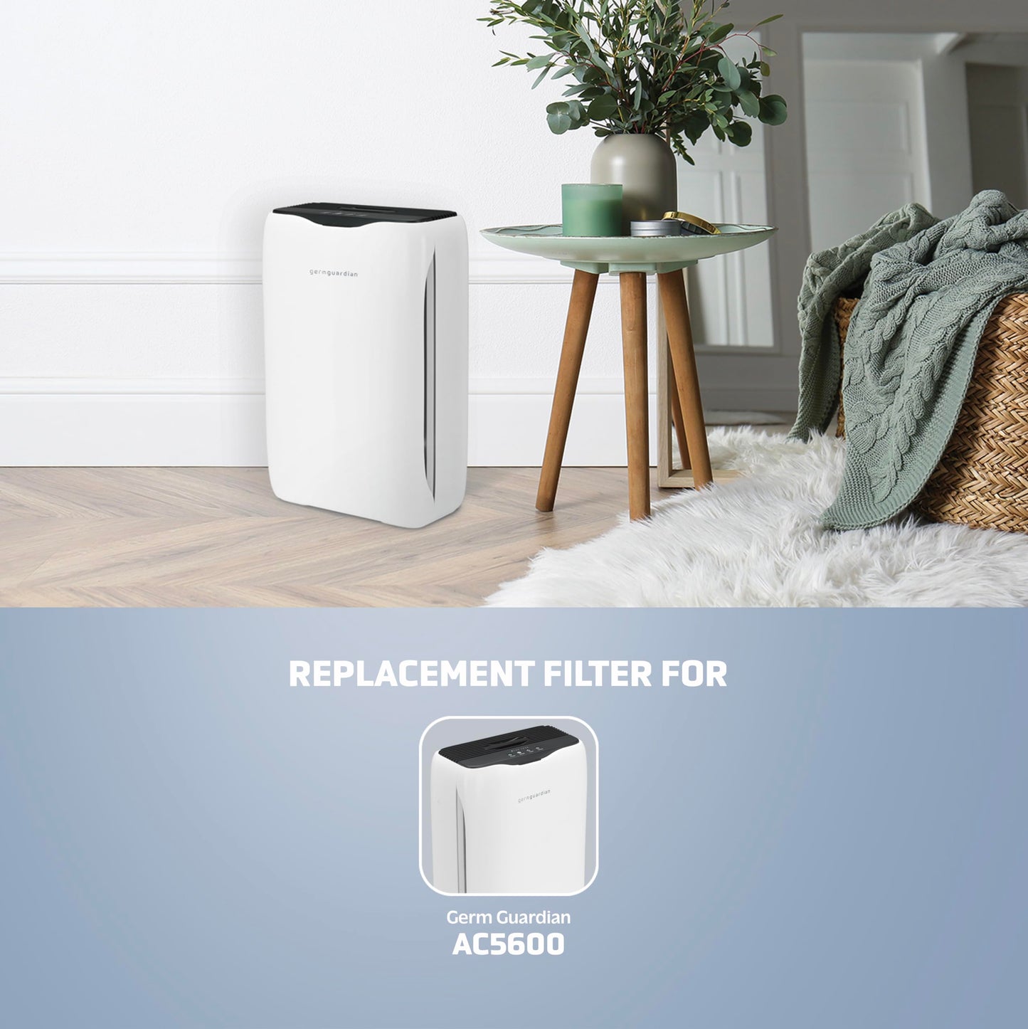 Germ Guardian FLT5600 True HEPA Genuine Air Purifier Replacement Filter N with Activated Charcoal Layer for GermGuardian Purifier AC5600