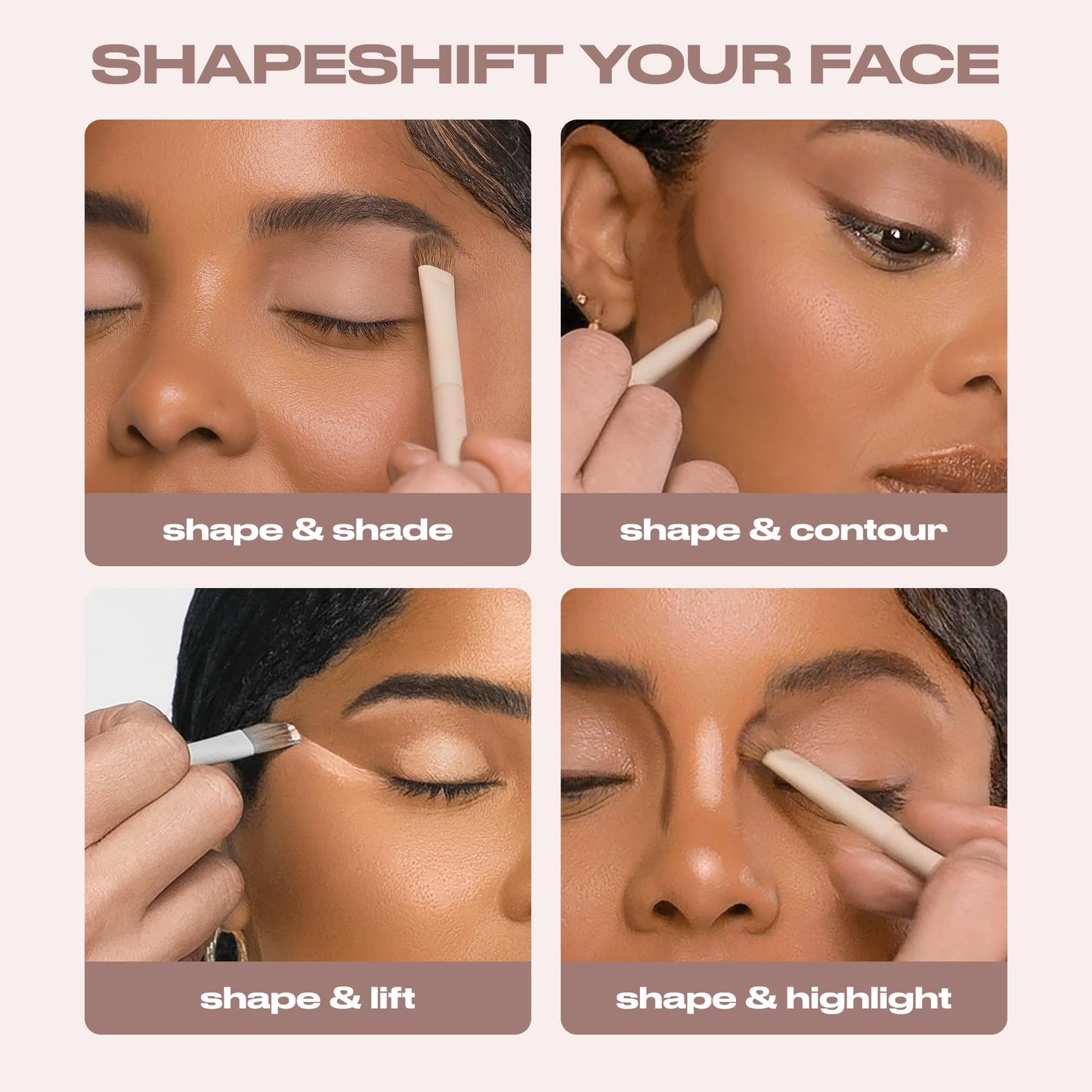Urban Decay Naked Shaped Eyeshadow Palette - Multi-Use Neutral Eye & Face Palette, 14 Crease & Transfer-Resistant Shades, Up to 16 HR Wear, Sculpting Creams, Defining Powders, Shimmer Highlighters