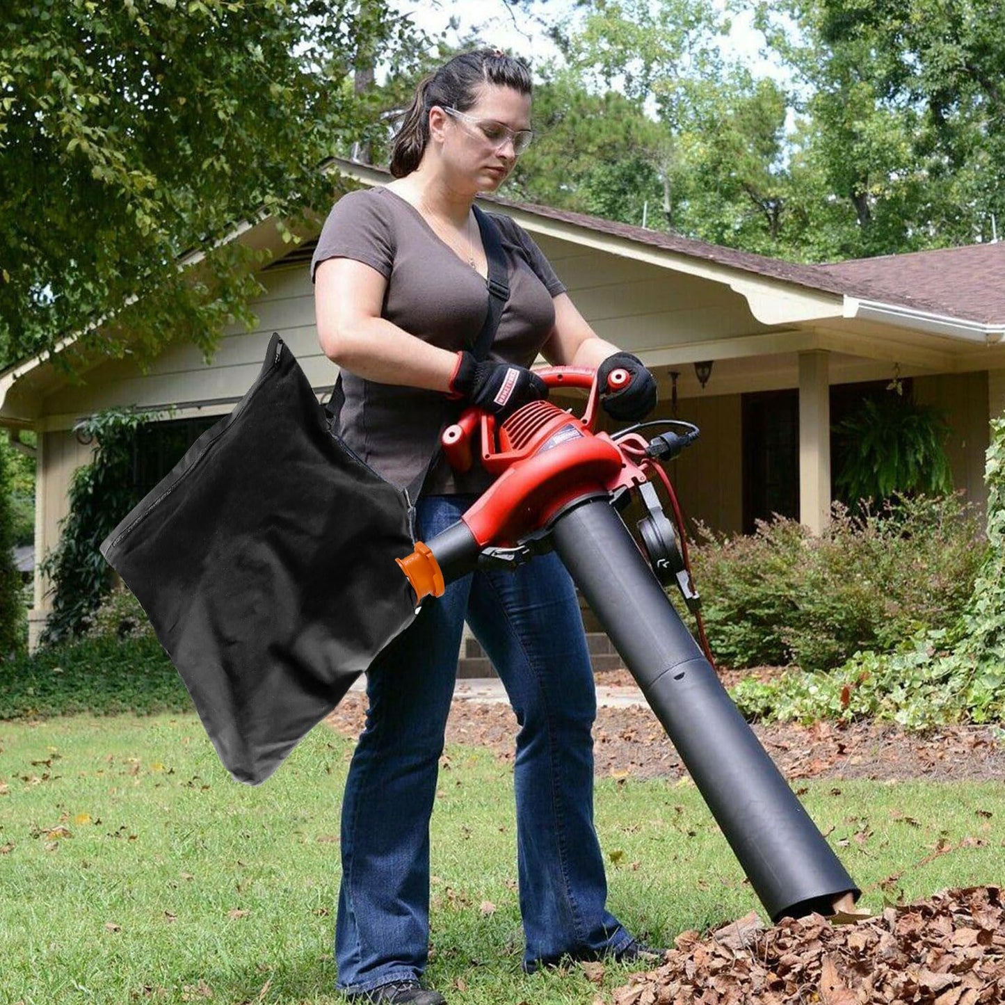 2 PCS 50026858 Leaf Blower Vacuum Bag Replacement Model WG502 WG508 WG505 WG509 WG500 WG501 Leaf Collection Bag WGBAG500 Bag Replacemen