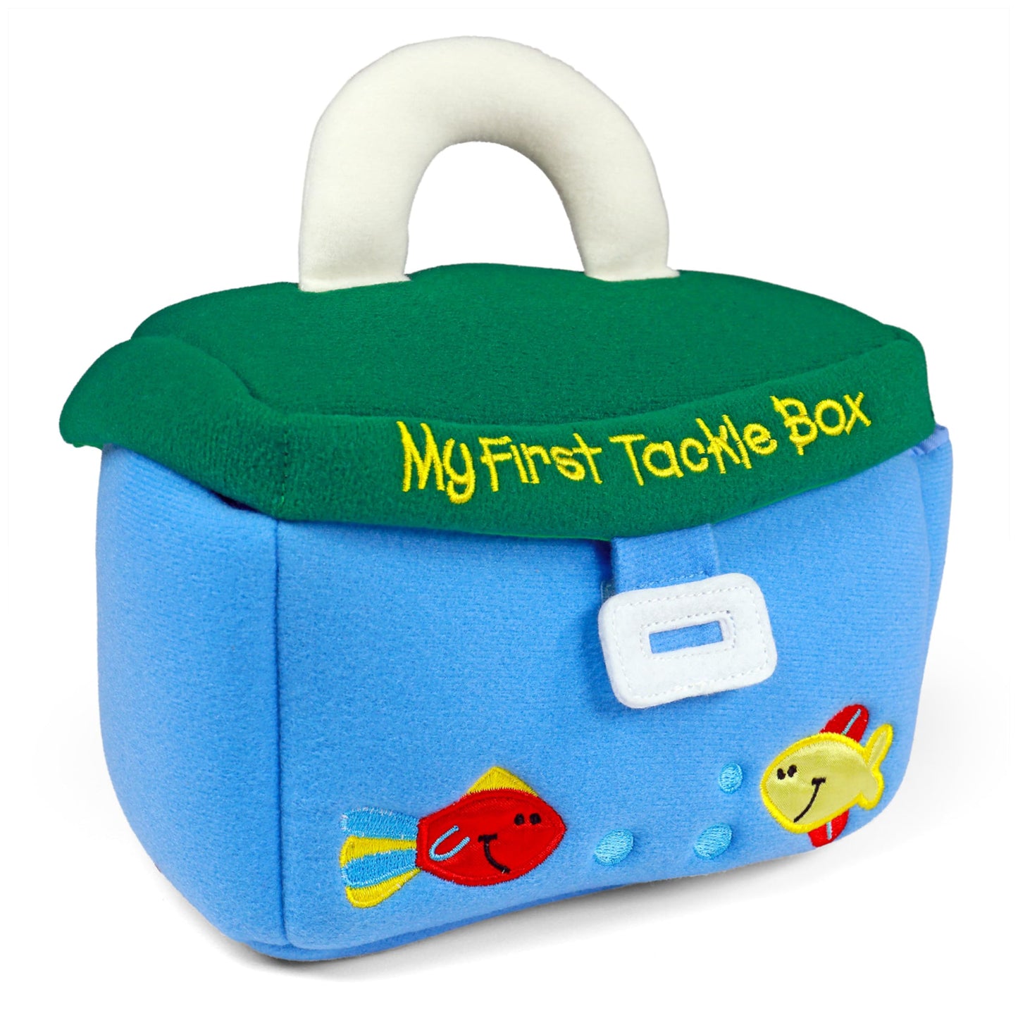 Baby GUND Play Soft Collection, My First Tackle Box 5-Piece Plush Playset with Rattle, Squeaker and Crinkle Plush Toys, Sensory Toy for Babies and Newborns, 8”