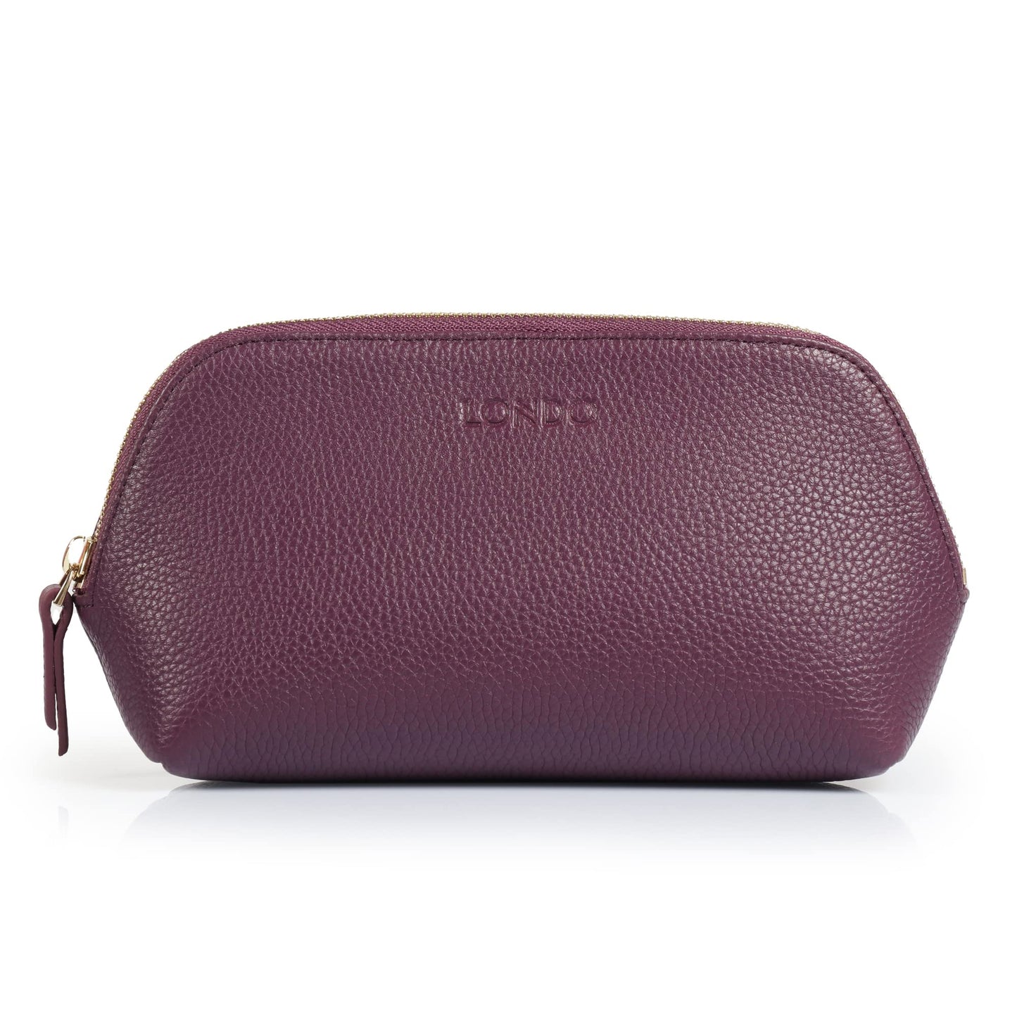 Londo Genuine Leather Makeup Bag Cosmetic Pouch Travel Organizer Toiletry Clutch