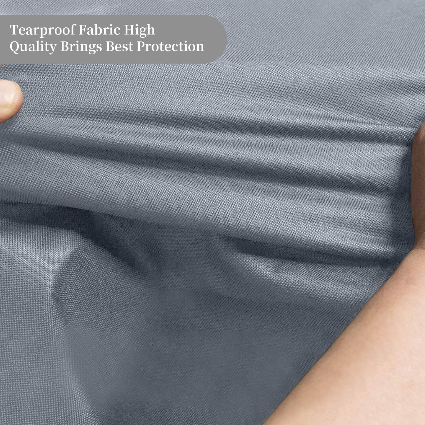 AKEfit Outdoor Waterproof and Weatherproof Hot Tub Cover 85 x 85 inch fit 84 x 84 or 83 x 83 or 82 x 82 or 7 ft x 7 ft Square SPA 600D Heavy Duty Cover Protectors Protective Cover Cap
