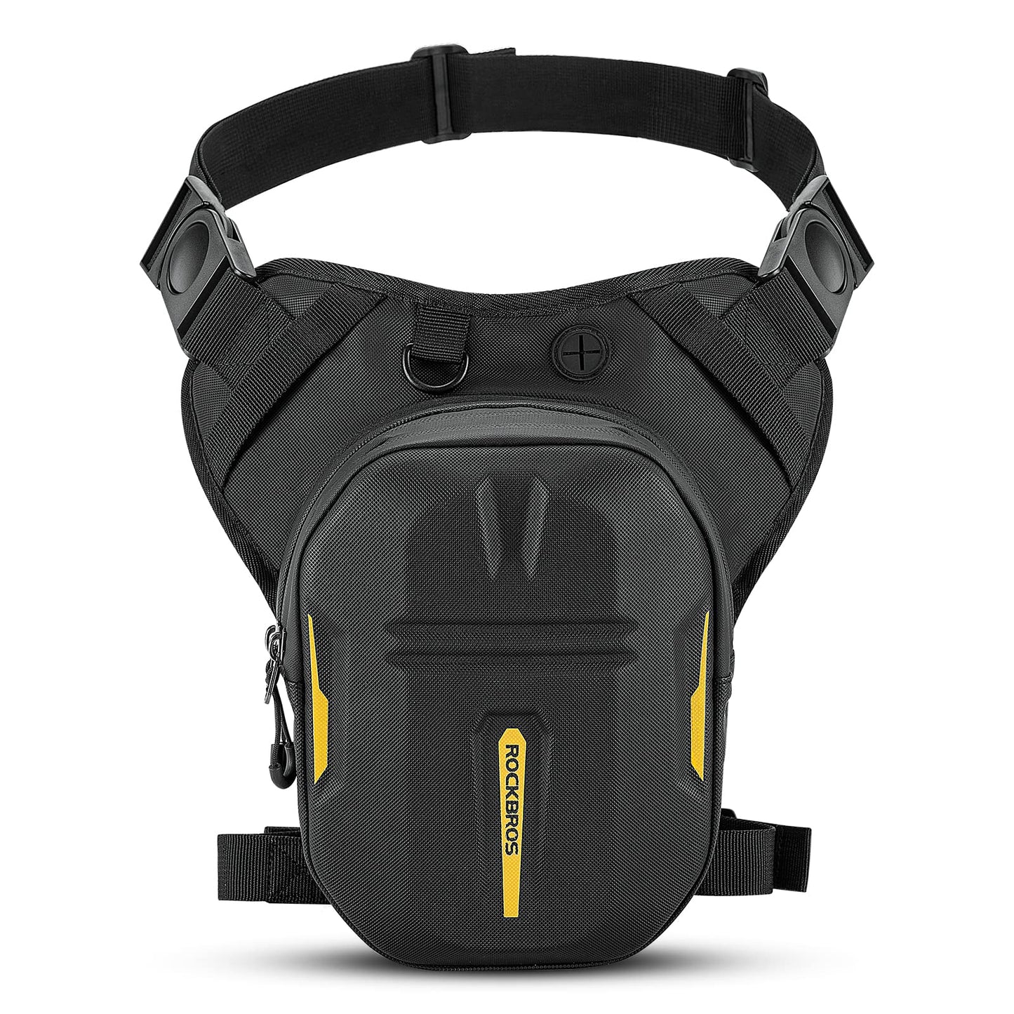 ROCKBROS Drop Leg Bag 3 IN 1 Motorcycle Waist Pack Thigh Bag Magnetic Motorcycle Tank Bag Muti-functions Leg Pouch for Men Women Cycling Hiking Running Camping Travel 10L Black