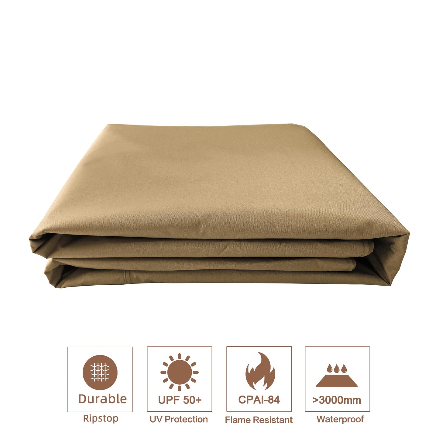 SCOCANOPY 8'x8' Gazebo Cover Replacement Canoy Top Compatible with Canadian Tire Living Crawford Gazebo, Fit for RONA 8x8 Gazebo #088-1067-8,Khaki