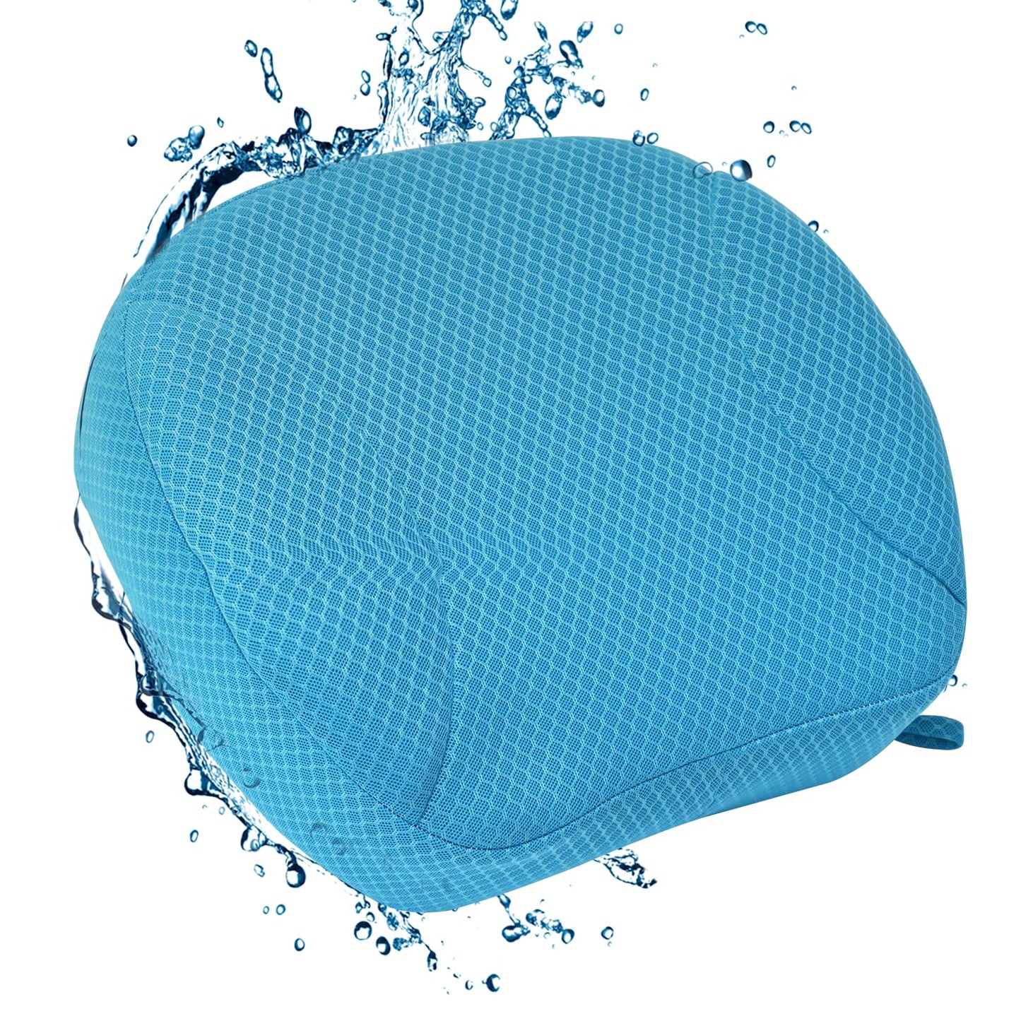 Hot Tub Booster Seat for Adults, 4D Air Mesh Hot Tub Cushion with Strong Non-Slip Suction Cups, Ergonomic Hot Tub Seats, Quick Dry Hot Tub Accessories for Adults Indoor Outdoor (Blue)