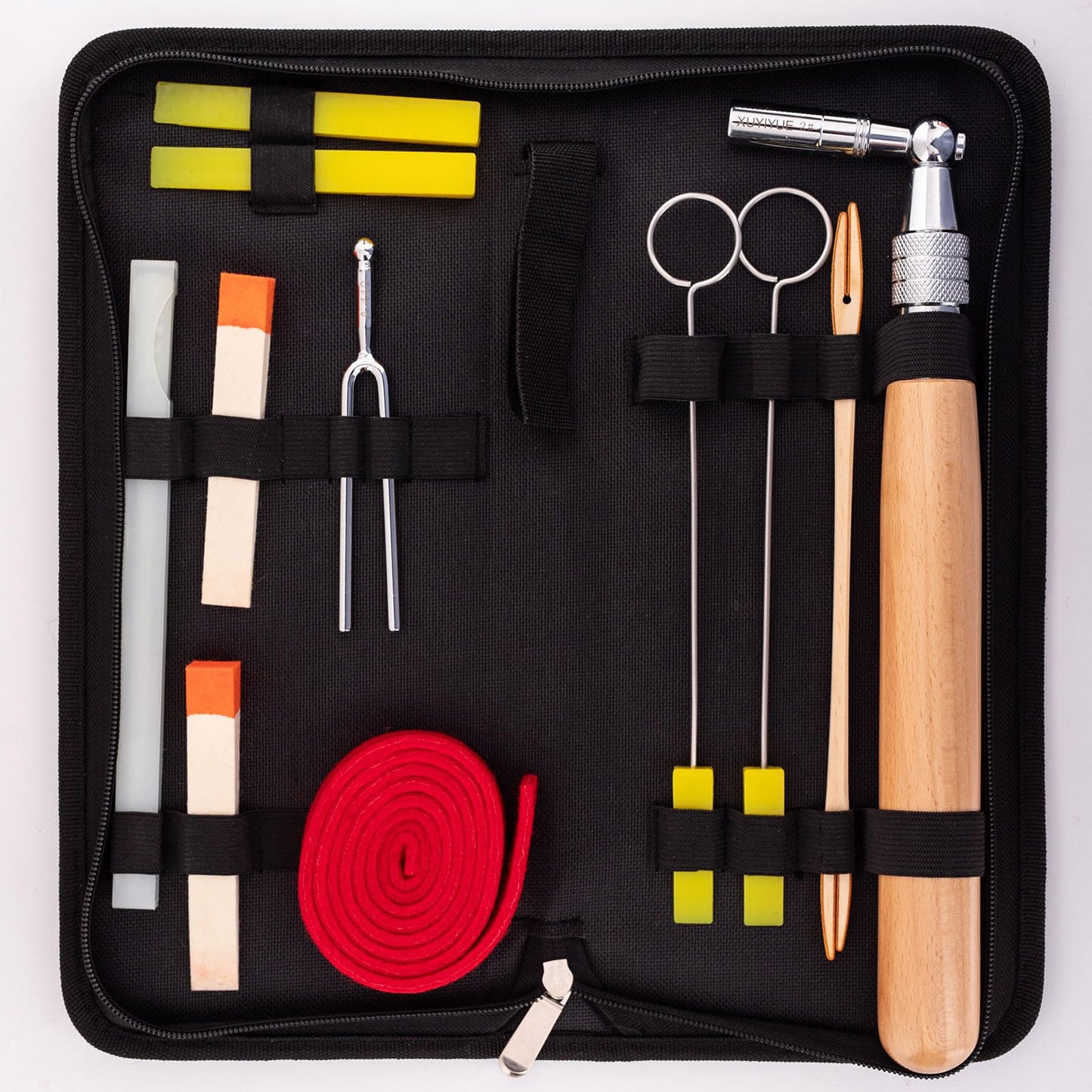 XUYIYUE Professional Piano Tuning Kit Piano Tuning Hammer and Mute kit Piano tuning Kit 12 pieces