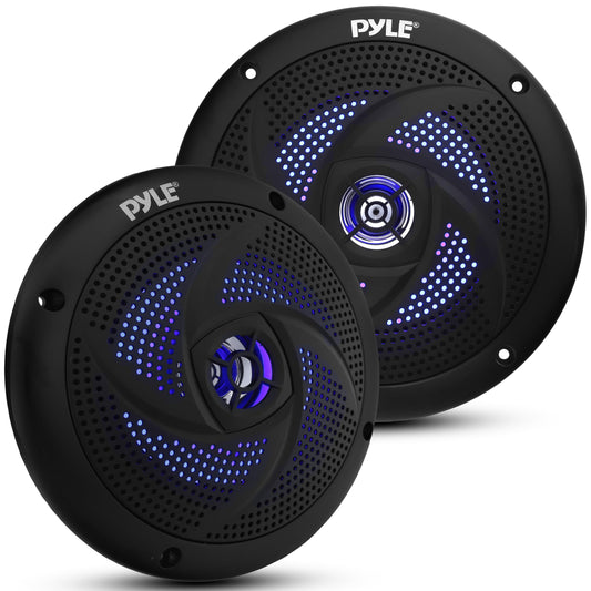 Pyle Marine Speakers - 5.25 Inch 2 Way Waterproof and Weather Resistant Outdoor Audio Stereo Sound System