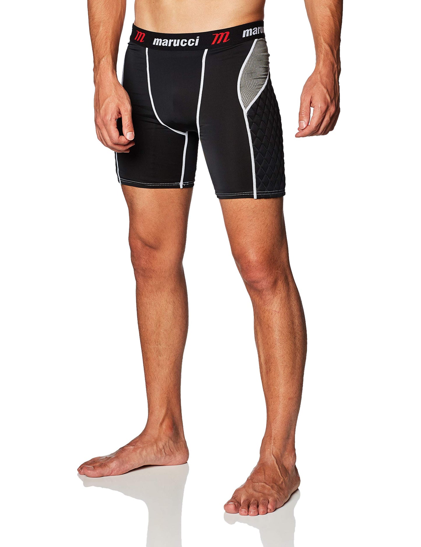 Marucci Adult Elite Padded Slider Shorts, Large, Black