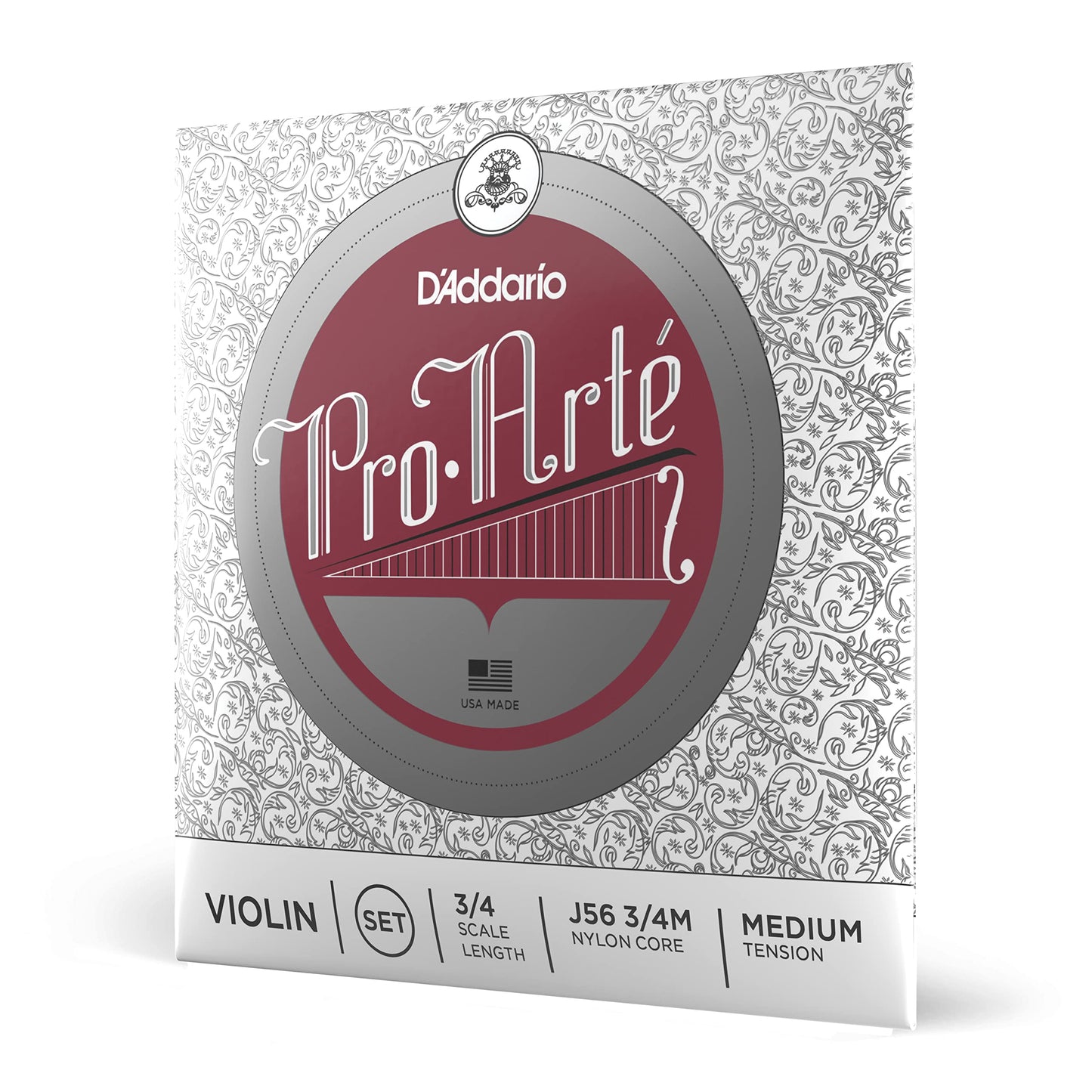 D'Addario Pro-Arte Violin String Set, 3/4 Scale, Medium Tension